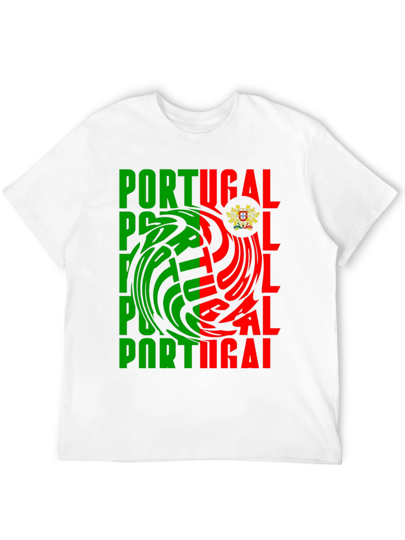 Portugal Flag Graphic Print Tee