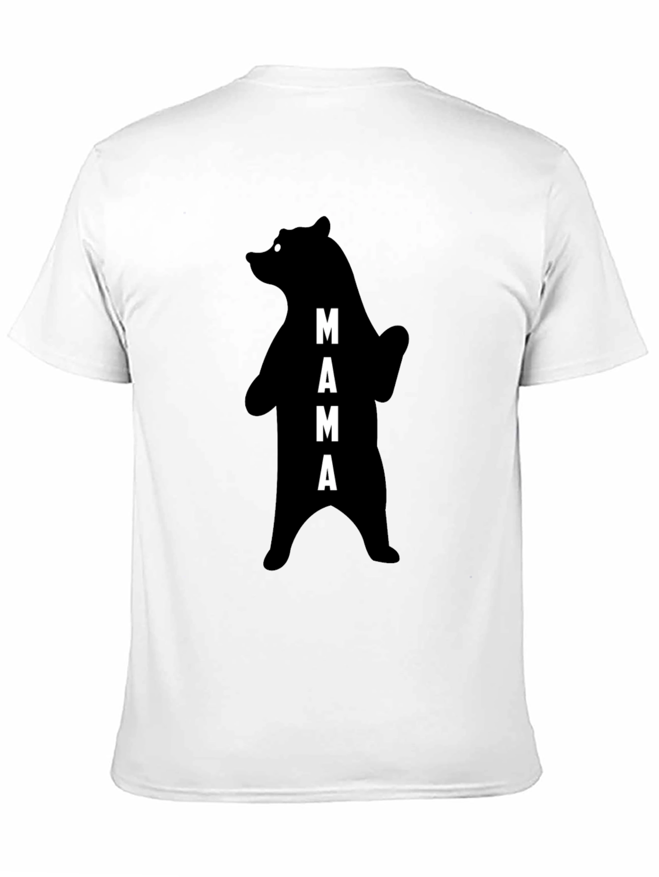 Mama Bear Graphic Tee - Black Cotton T-Shirt