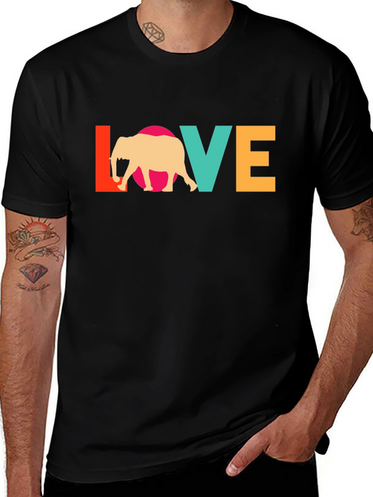 Elephant Love Graphic Tee - Stylish Comfort