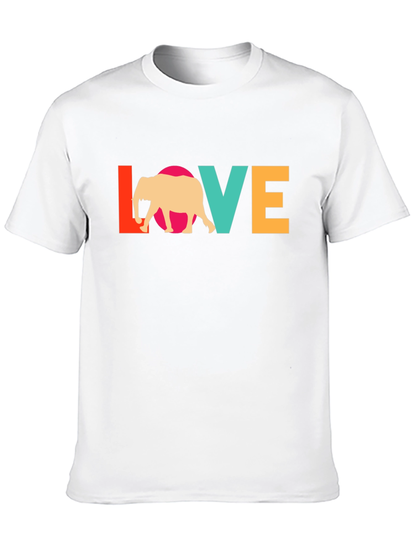Elephant Love Graphic Tee - Stylish Comfort