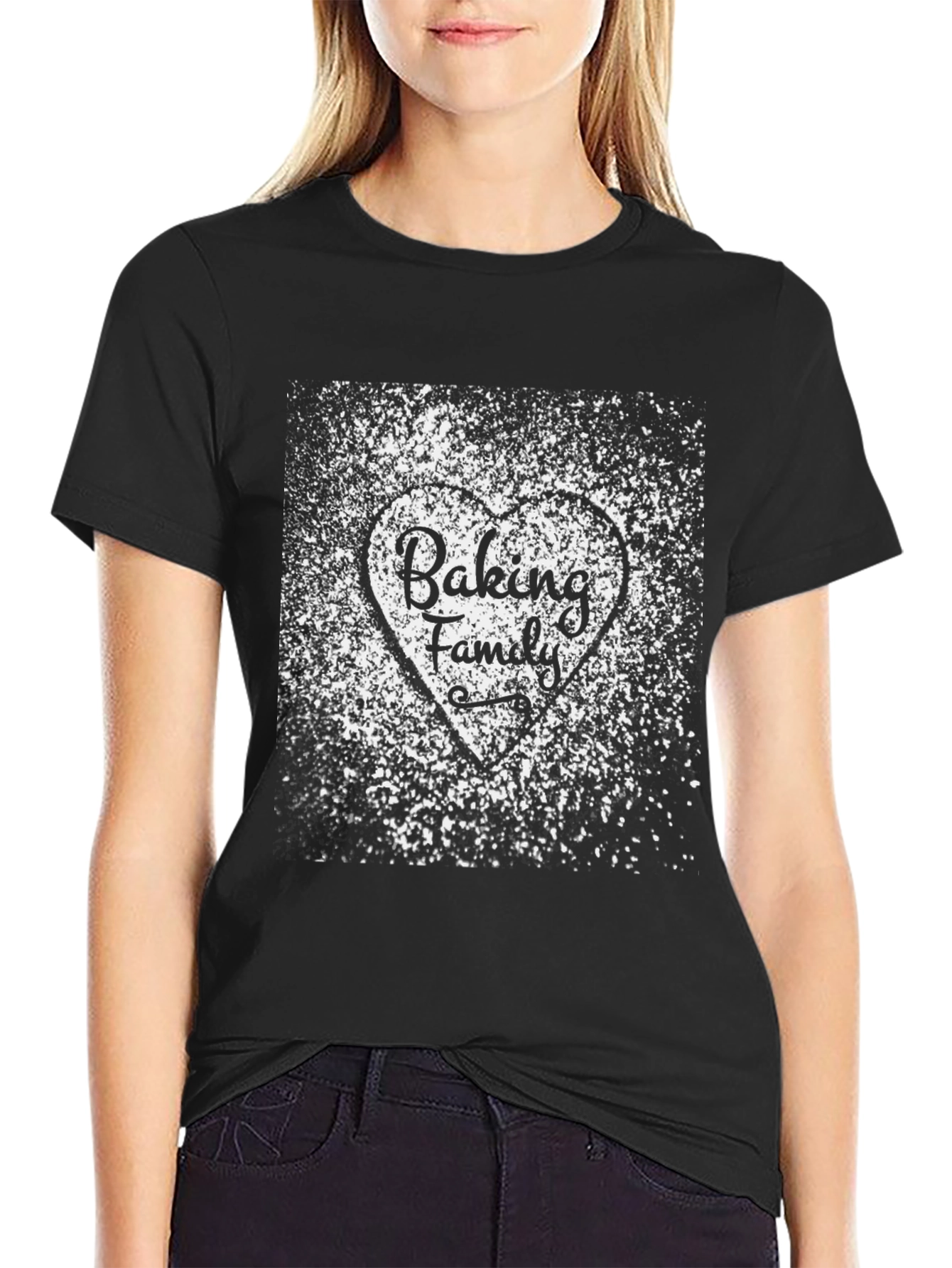Baking Family T-Shirt - Heart Flour Design