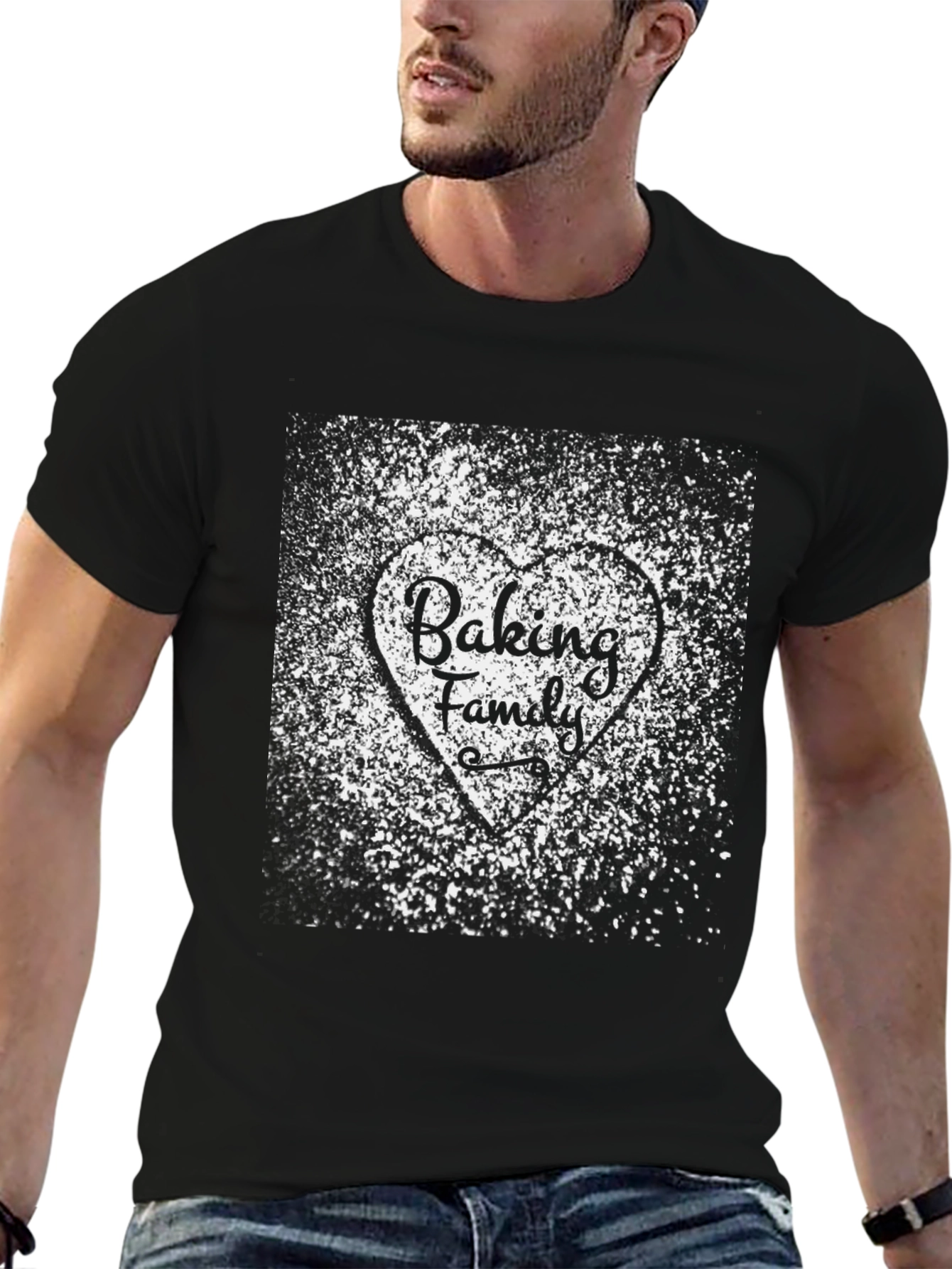 Baking Family T-Shirt - Heart Flour Design