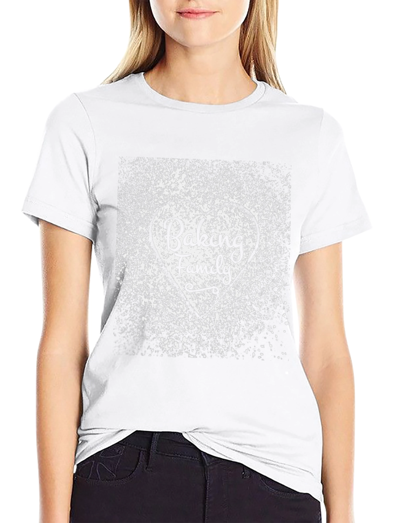 Baking Family T-Shirt - Heart Flour Design