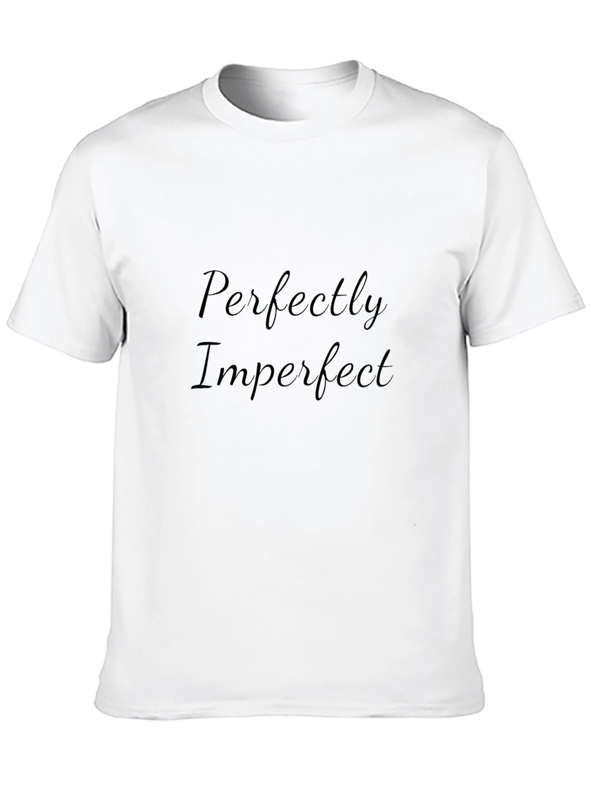 Perfectly Imperfect Black Graphic Tee