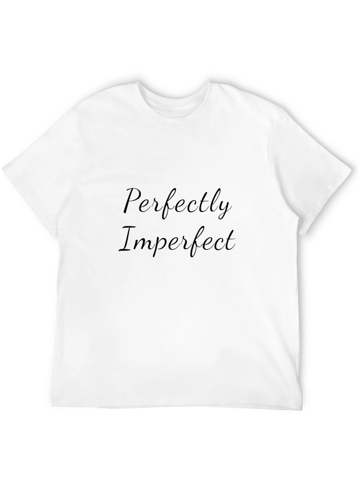 Perfectly Imperfect Black Graphic Tee