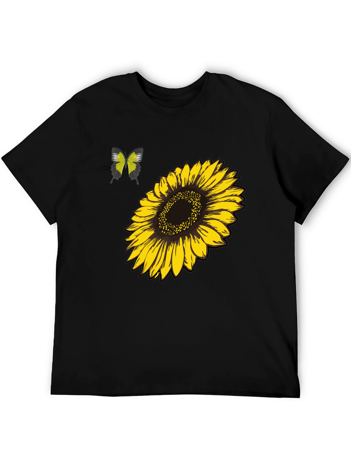 Sunflower & Butterfly Graphic Tee