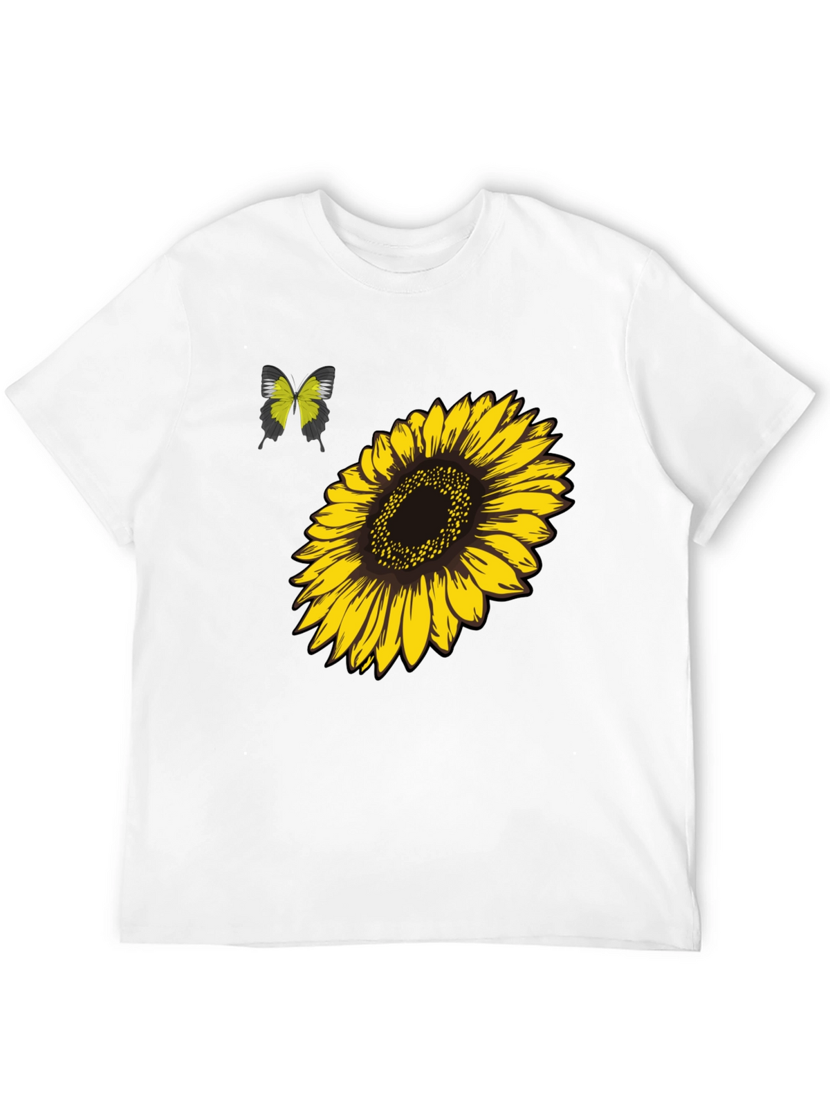 Sunflower & Butterfly Graphic Tee