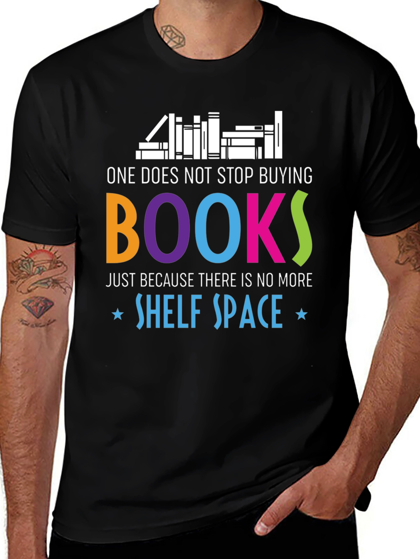 Book Lovers T-Shirt - Shelf Space