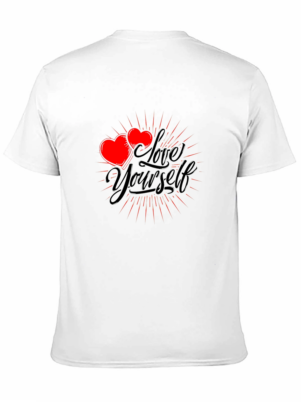 Love Yourself Graphic T-Shirt - Black Cotton Tee