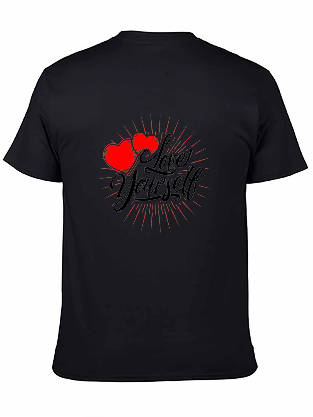 Love Yourself Graphic T-Shirt - Black Cotton Tee