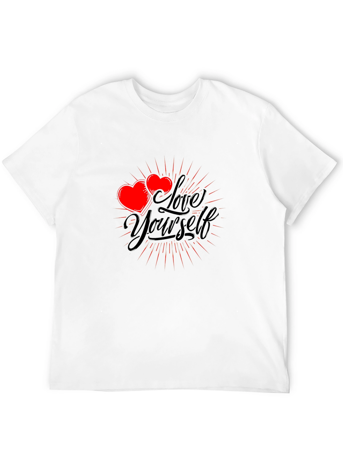 Love Yourself Graphic T-Shirt - Black Cotton Tee