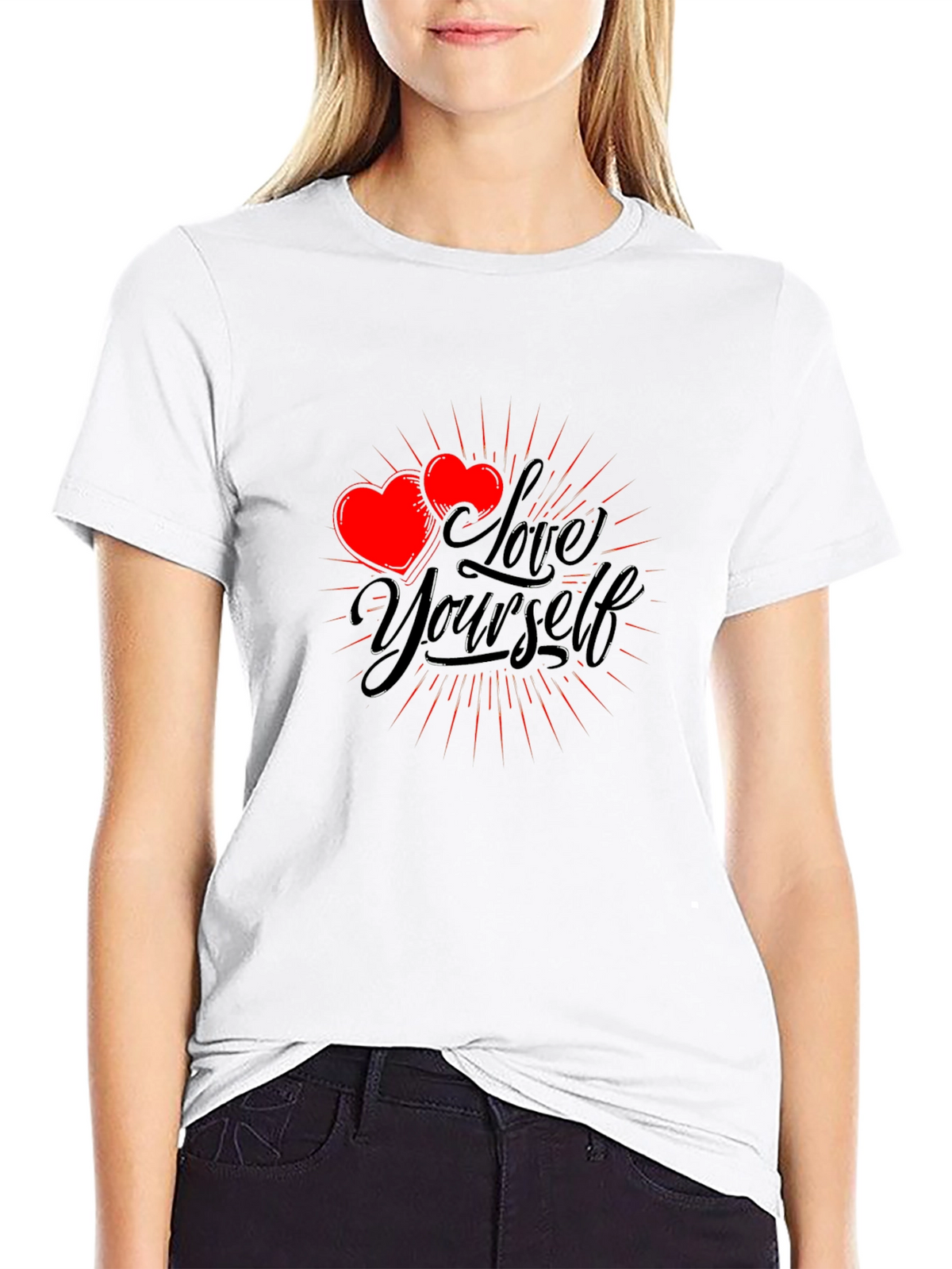 Love Yourself Graphic T-Shirt - Black Cotton Tee