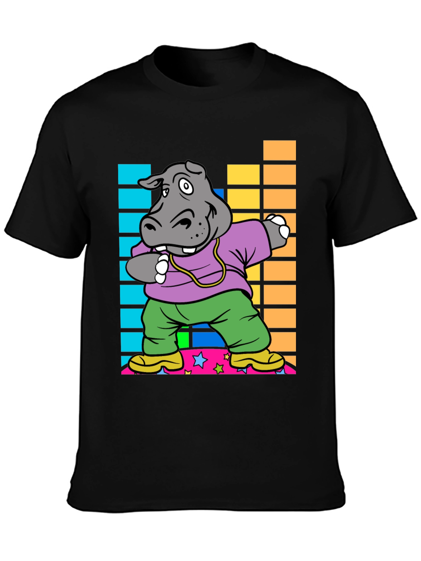 Dabbing Hippo Graphic Tee