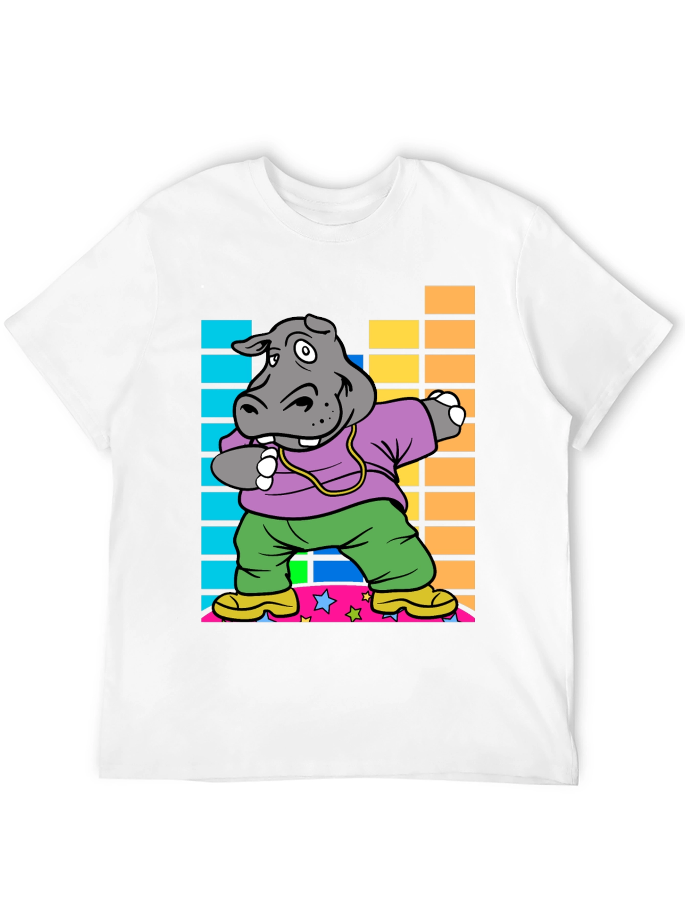 Dabbing Hippo Graphic Tee