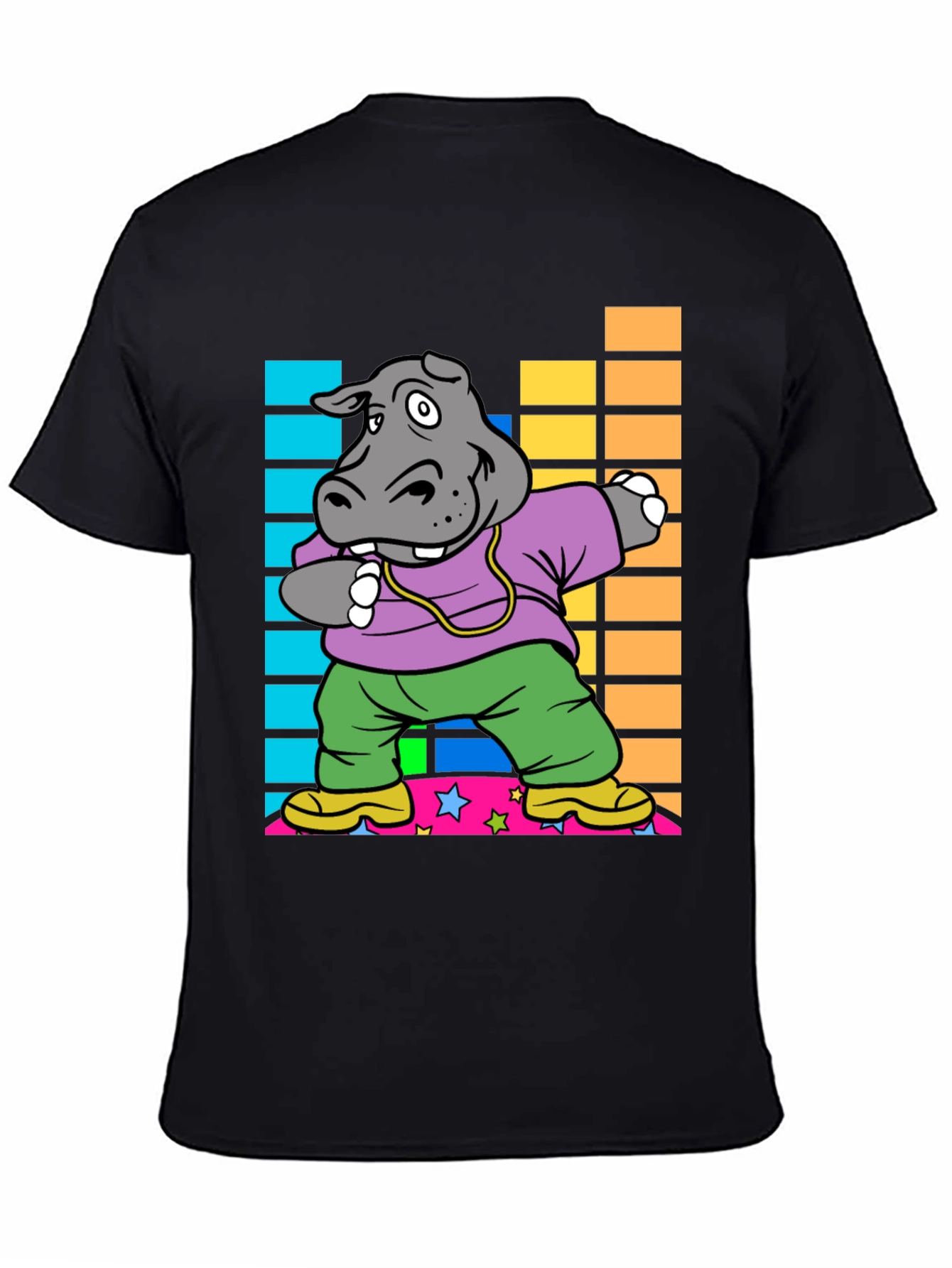 Dabbing Hippo Graphic Tee