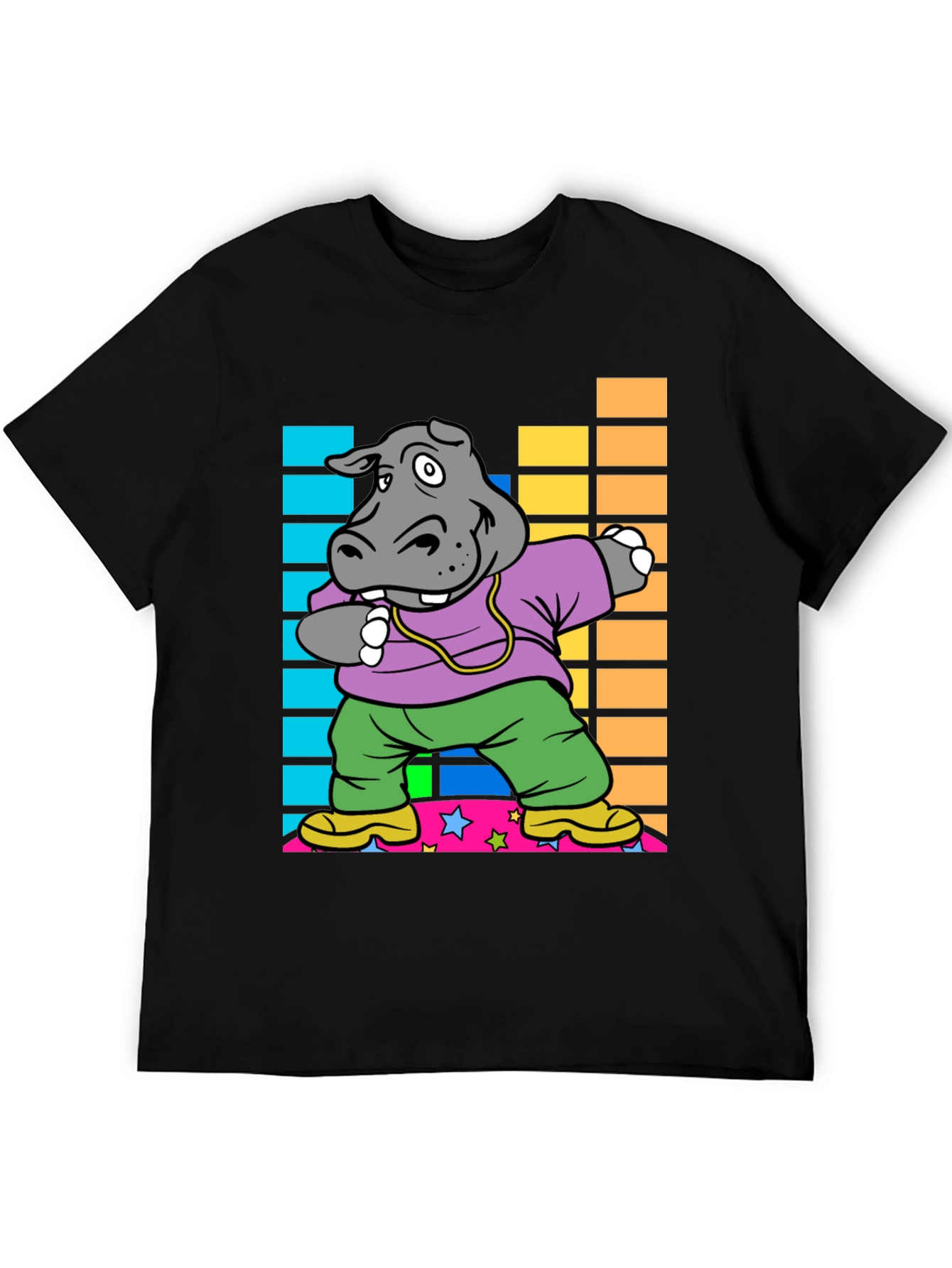 Dabbing Hippo Graphic Tee