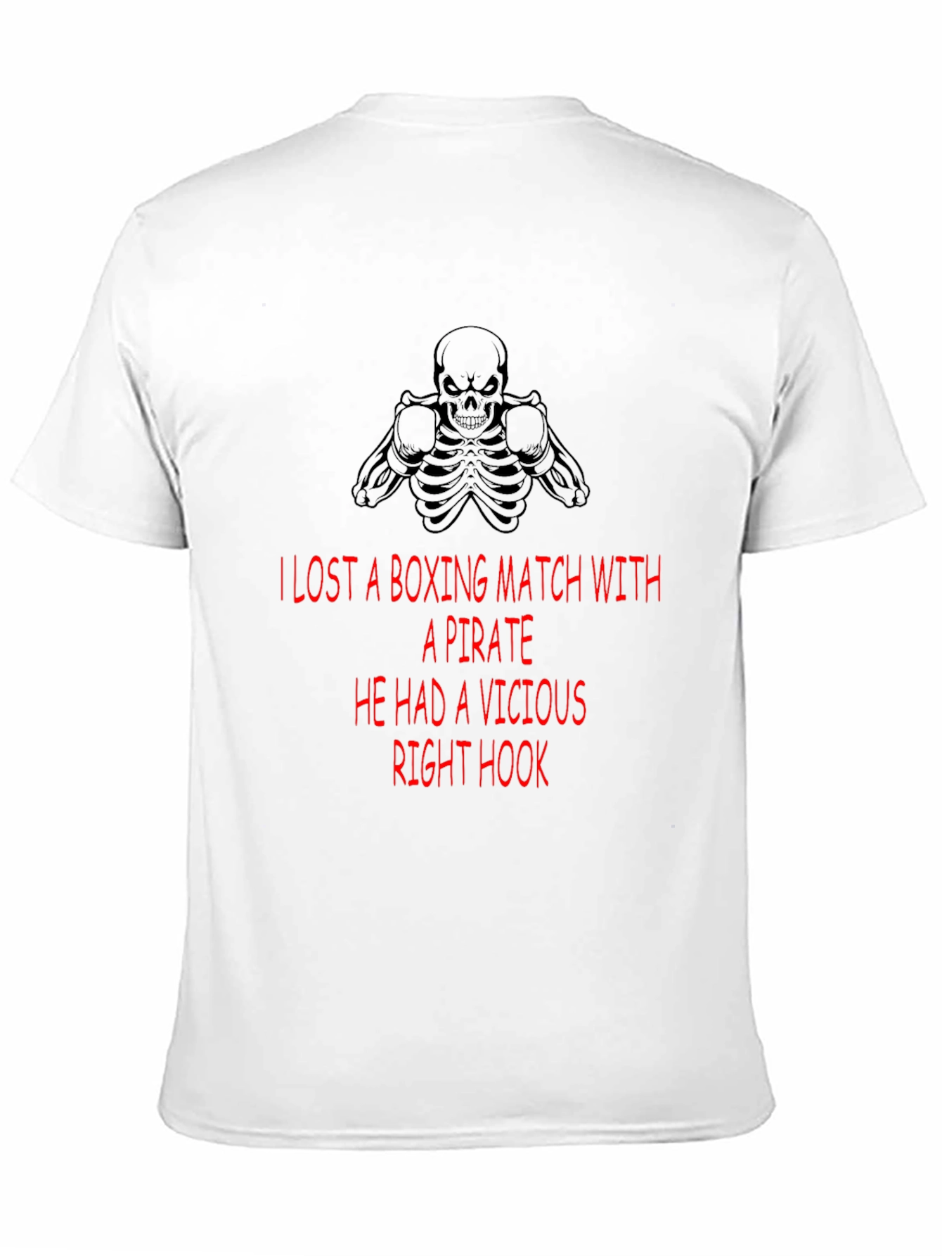 Boxing Pirate Hook T-Shirt - Black Graphic Tee