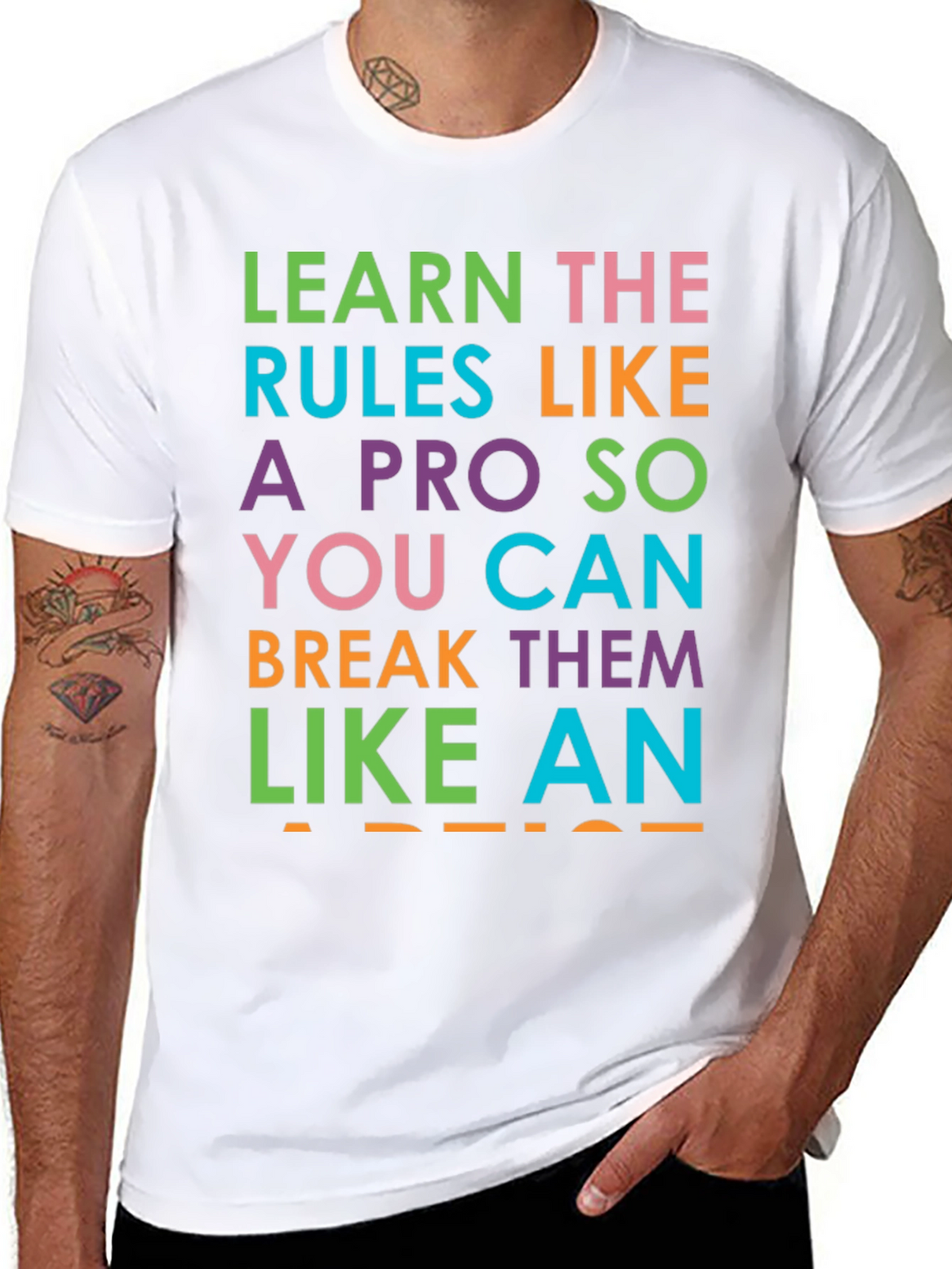 Learn the Rules Funny Graphic Tee