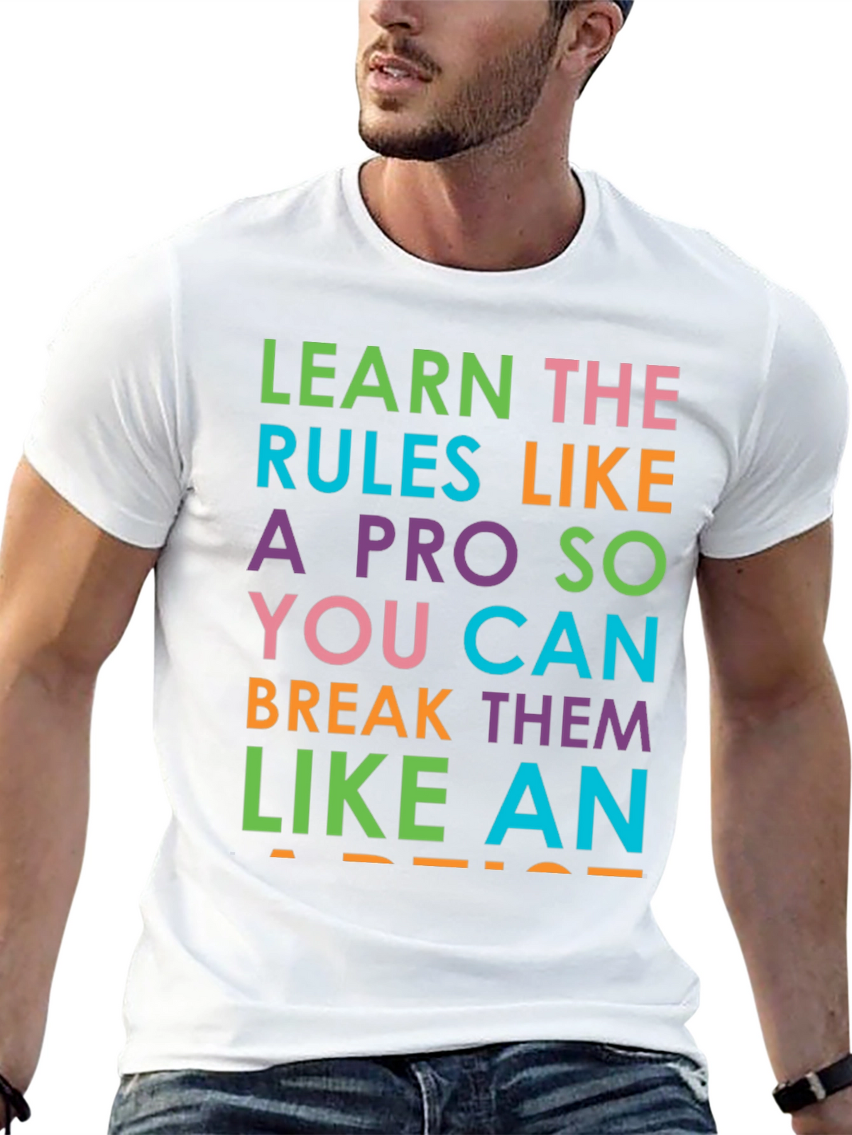 Learn the Rules Funny Graphic Tee