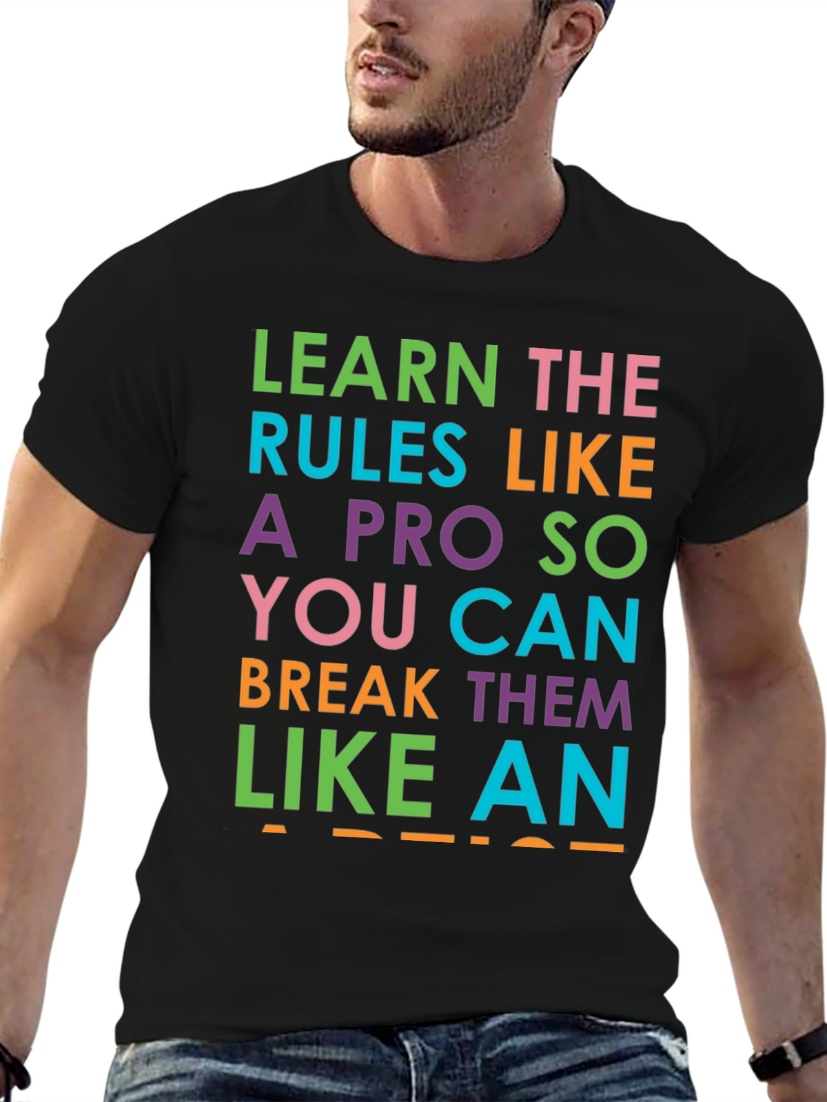 Learn the Rules Funny Graphic Tee