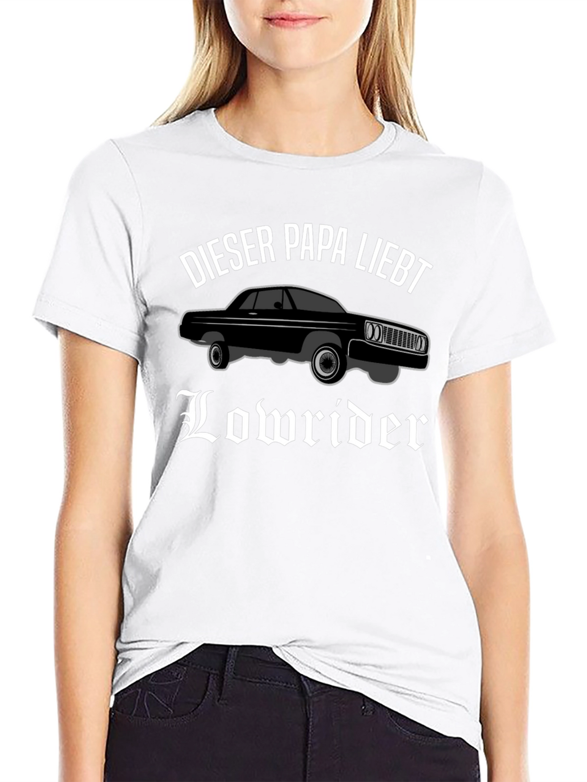 Lowrider Dad T-Shirt - Black Car Lover Tee