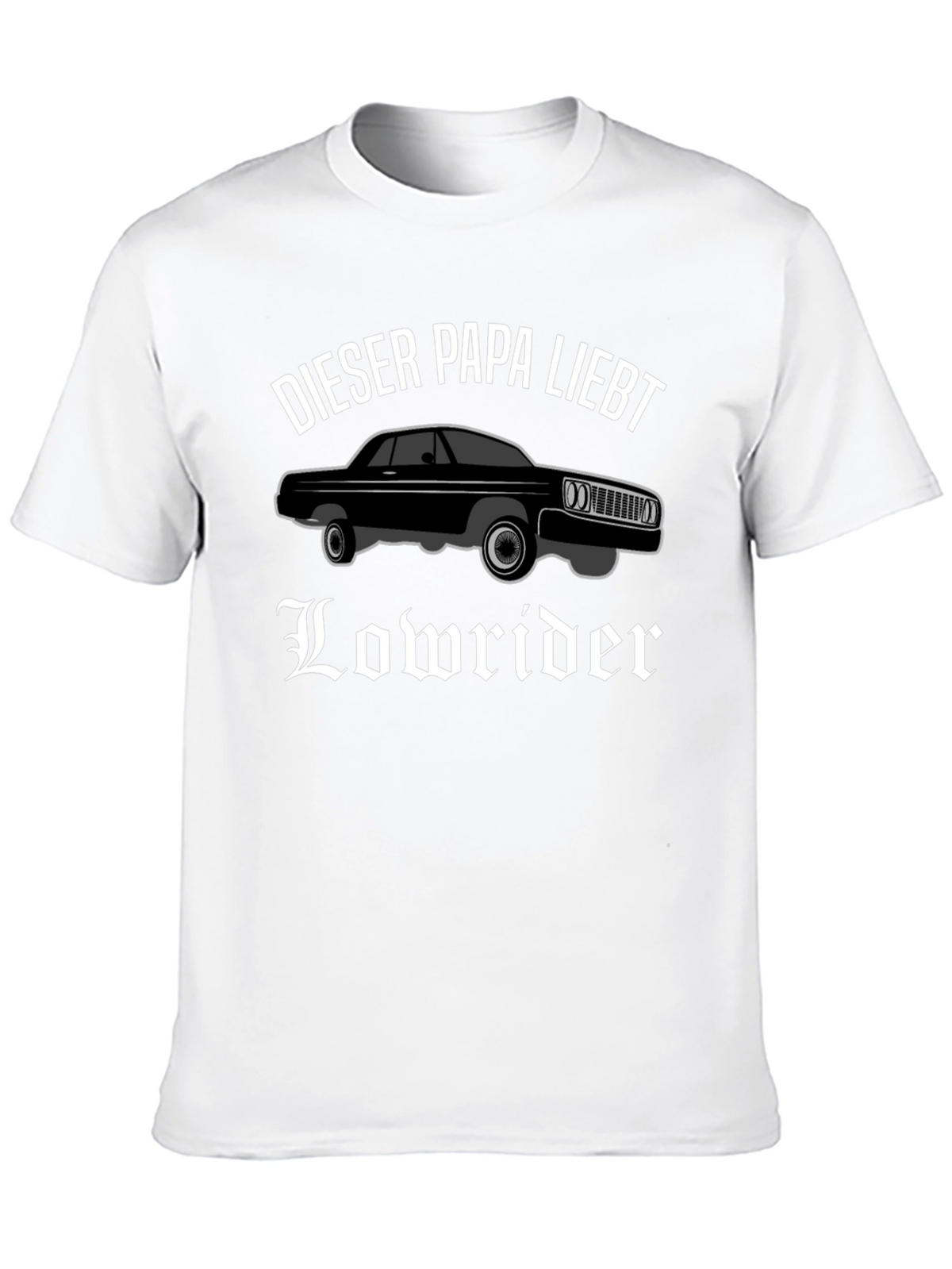 Lowrider Dad T-Shirt - Black Car Lover Tee