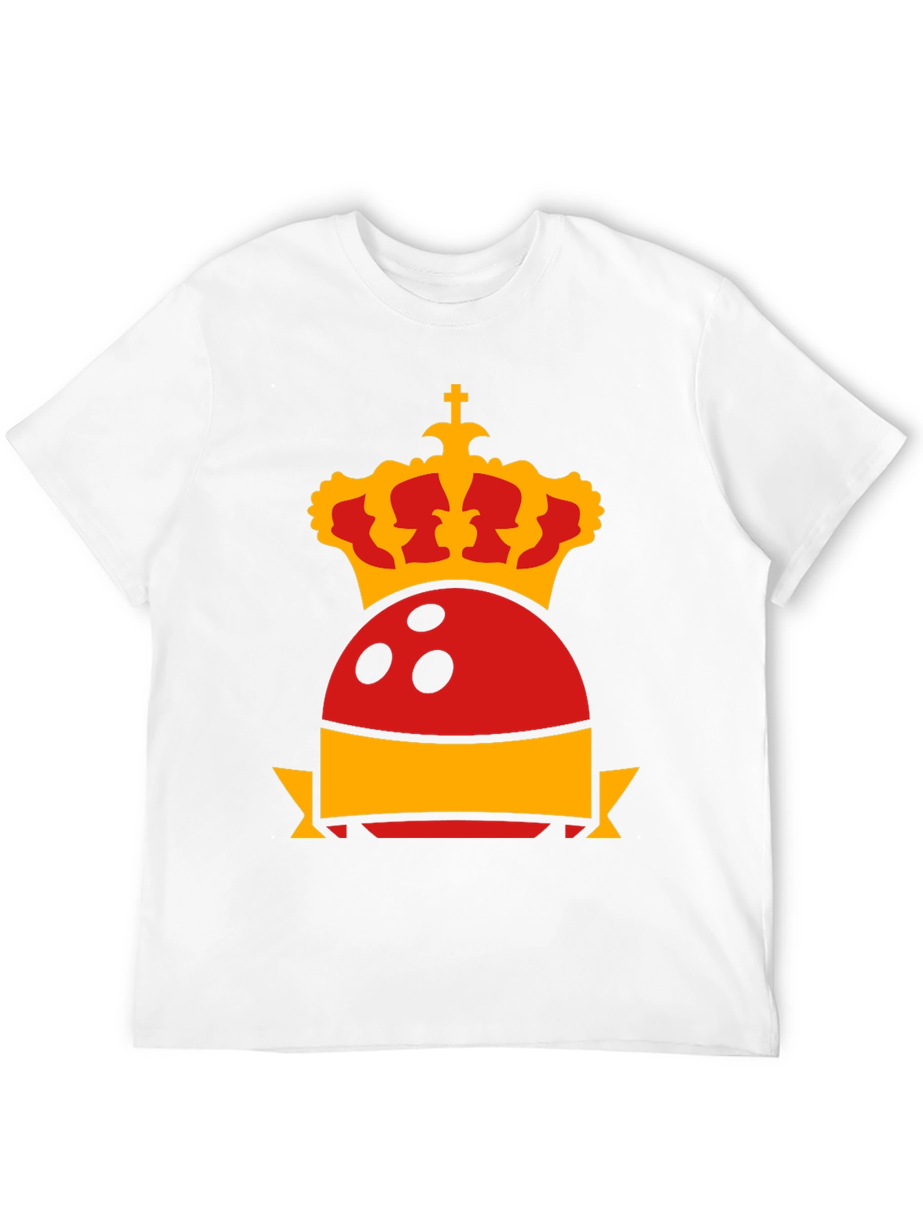 Royal Bowling T-Shirt - Crown & Bowling Ball Graphic