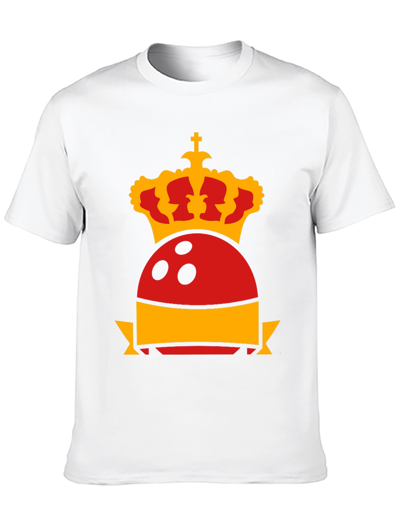 Royal Bowling T-Shirt - Crown & Bowling Ball Graphic