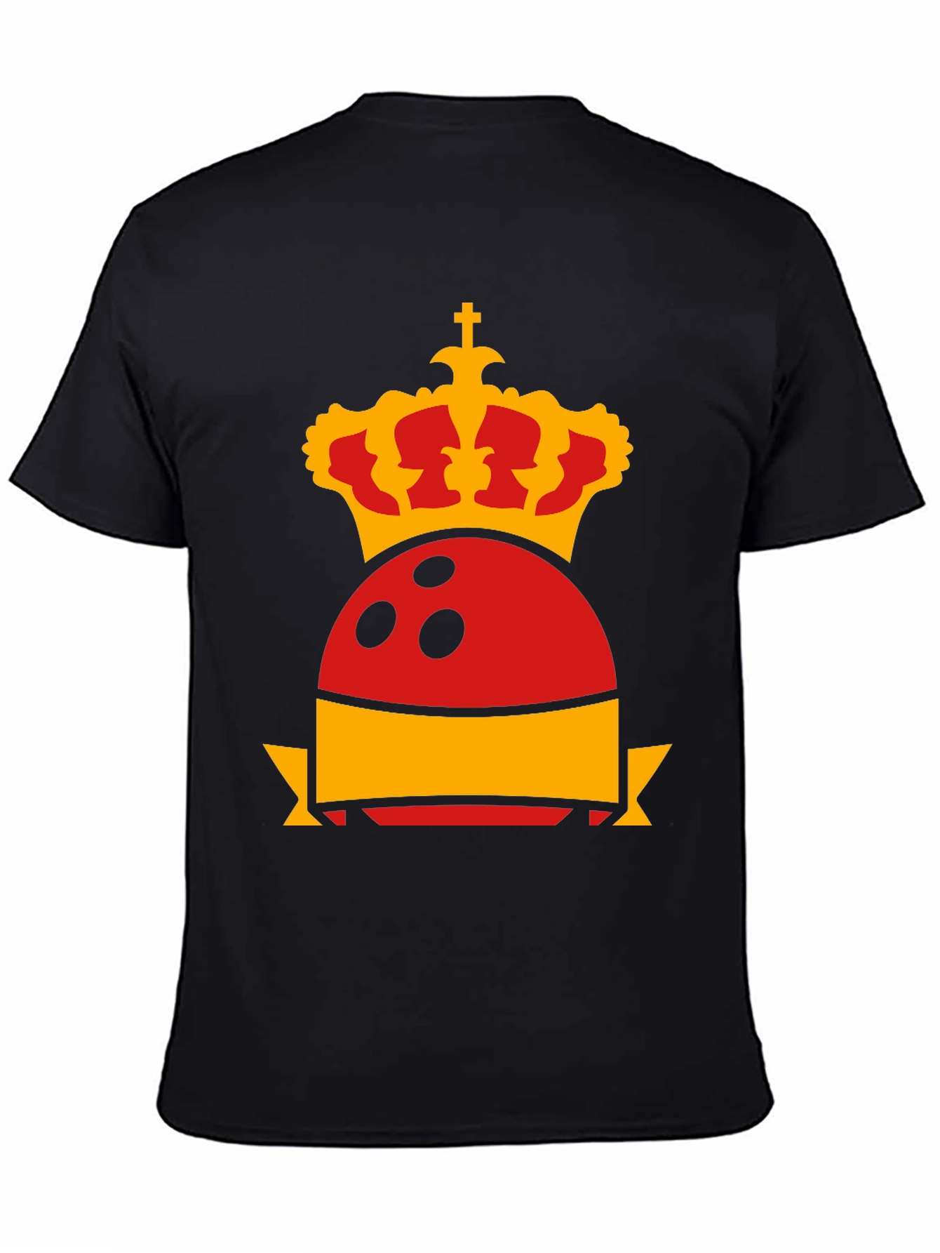 Royal Bowling T-Shirt - Crown & Bowling Ball Graphic