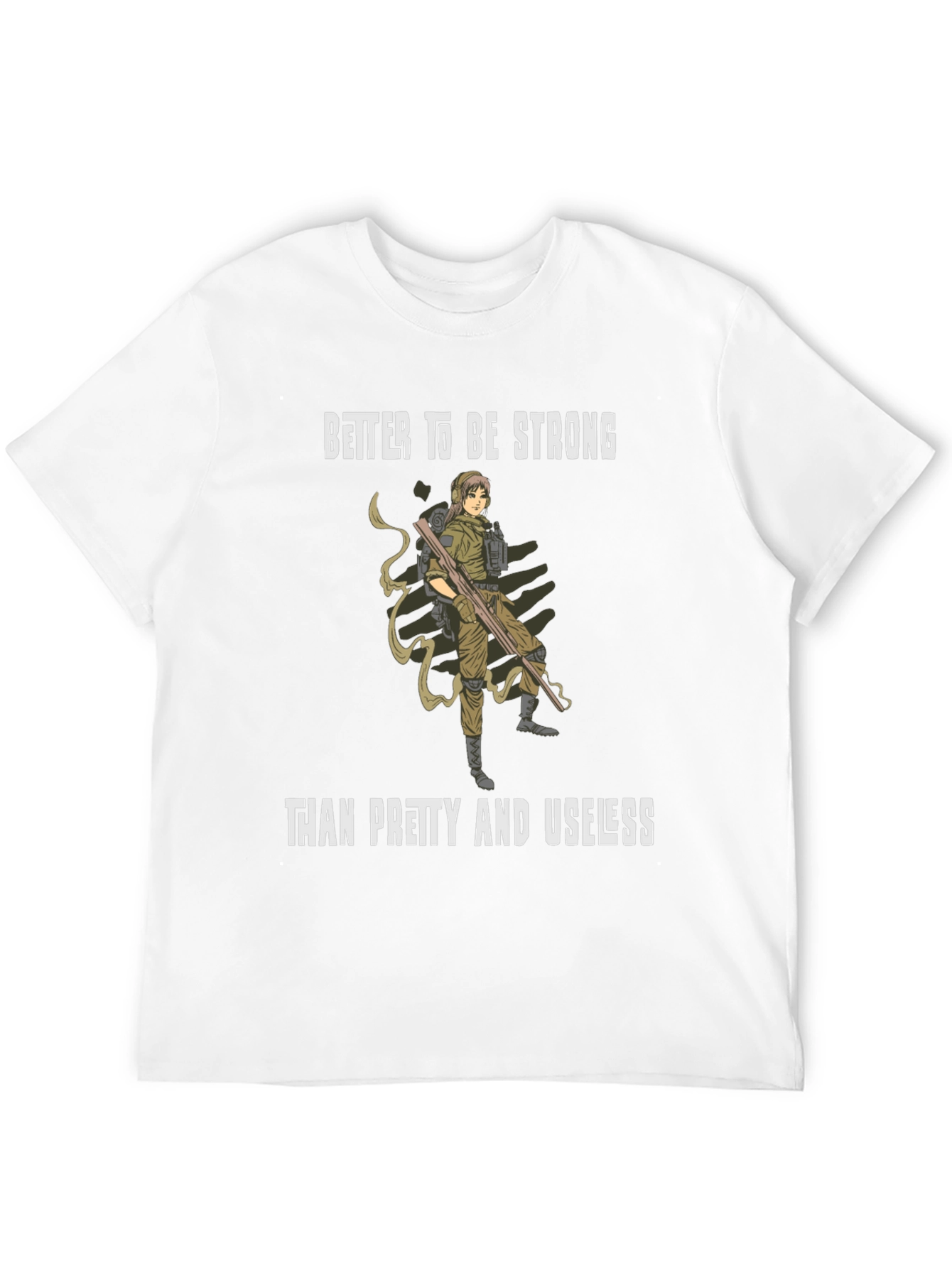 Strong Woman Graphic Tee - Black