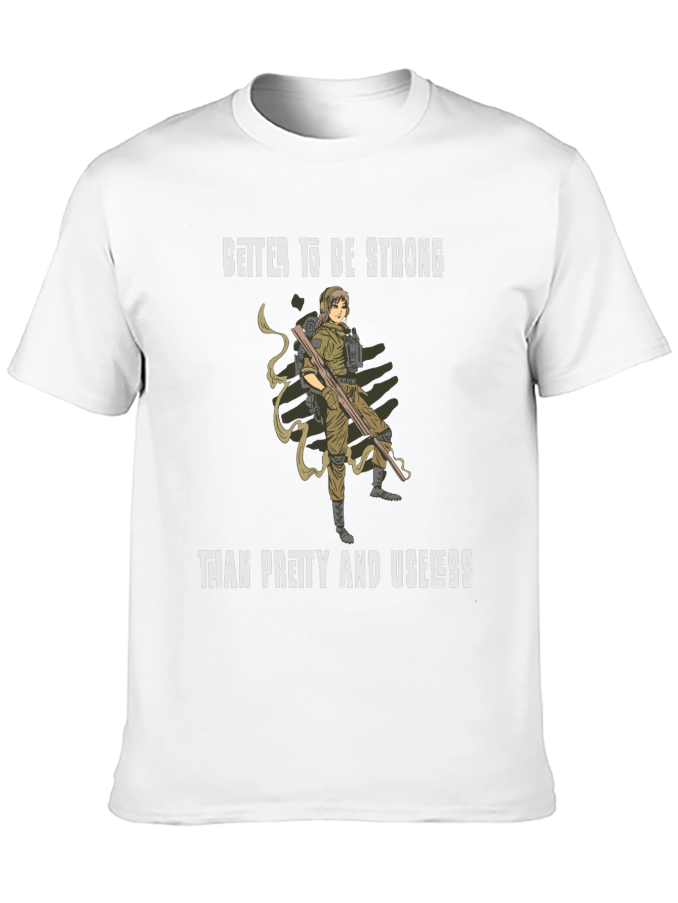 Strong Woman Graphic Tee - Black