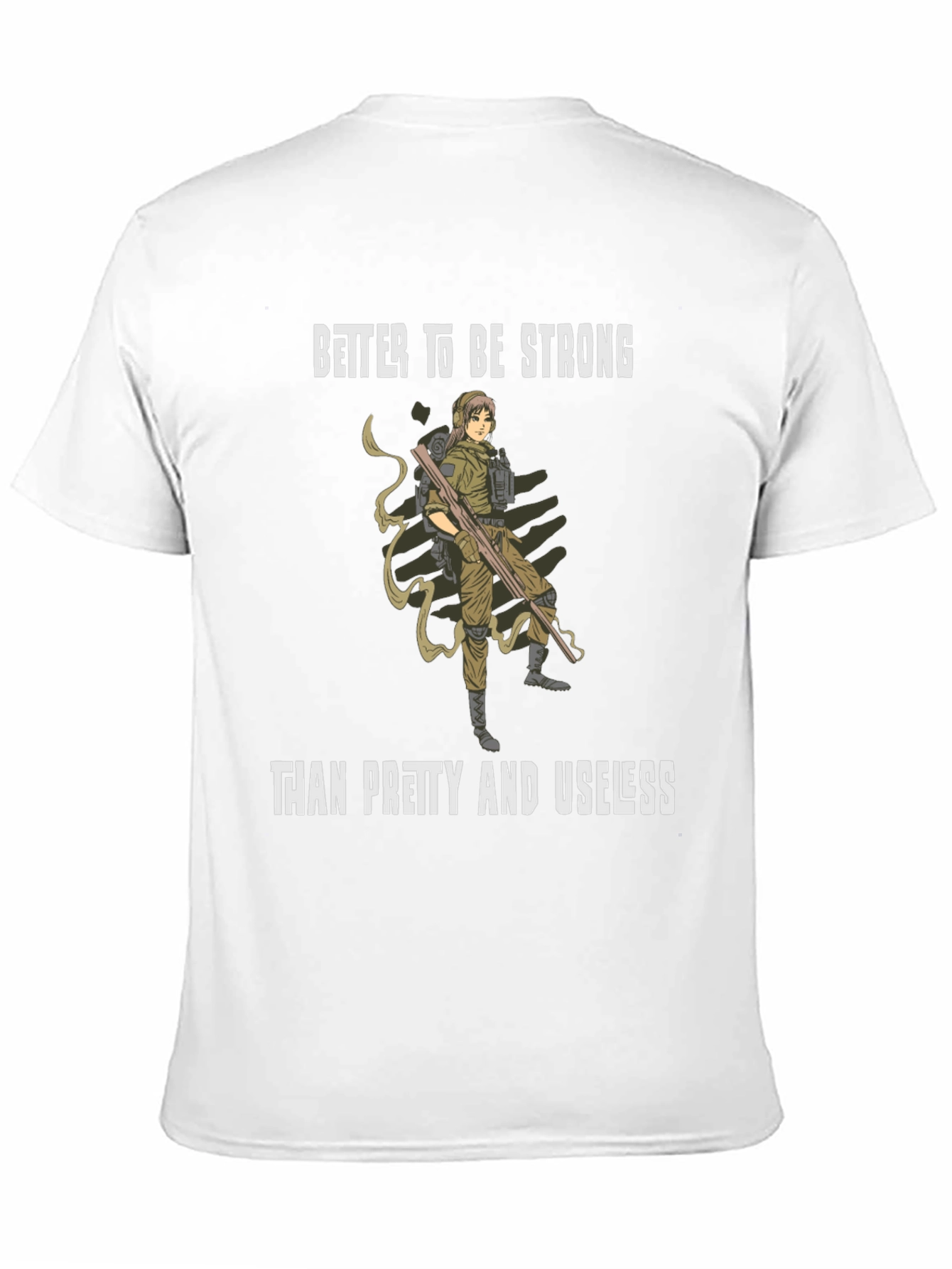 Strong Woman Graphic Tee - Black