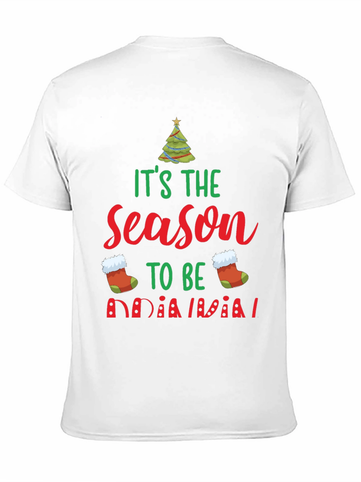Festive Its the Season Christmas Graphic Tee