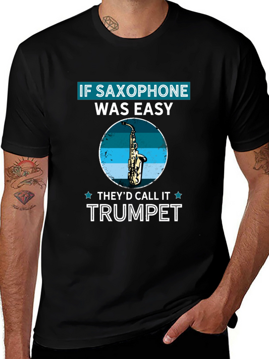 Saxophone vs Trumpet Graphic T-Shirt