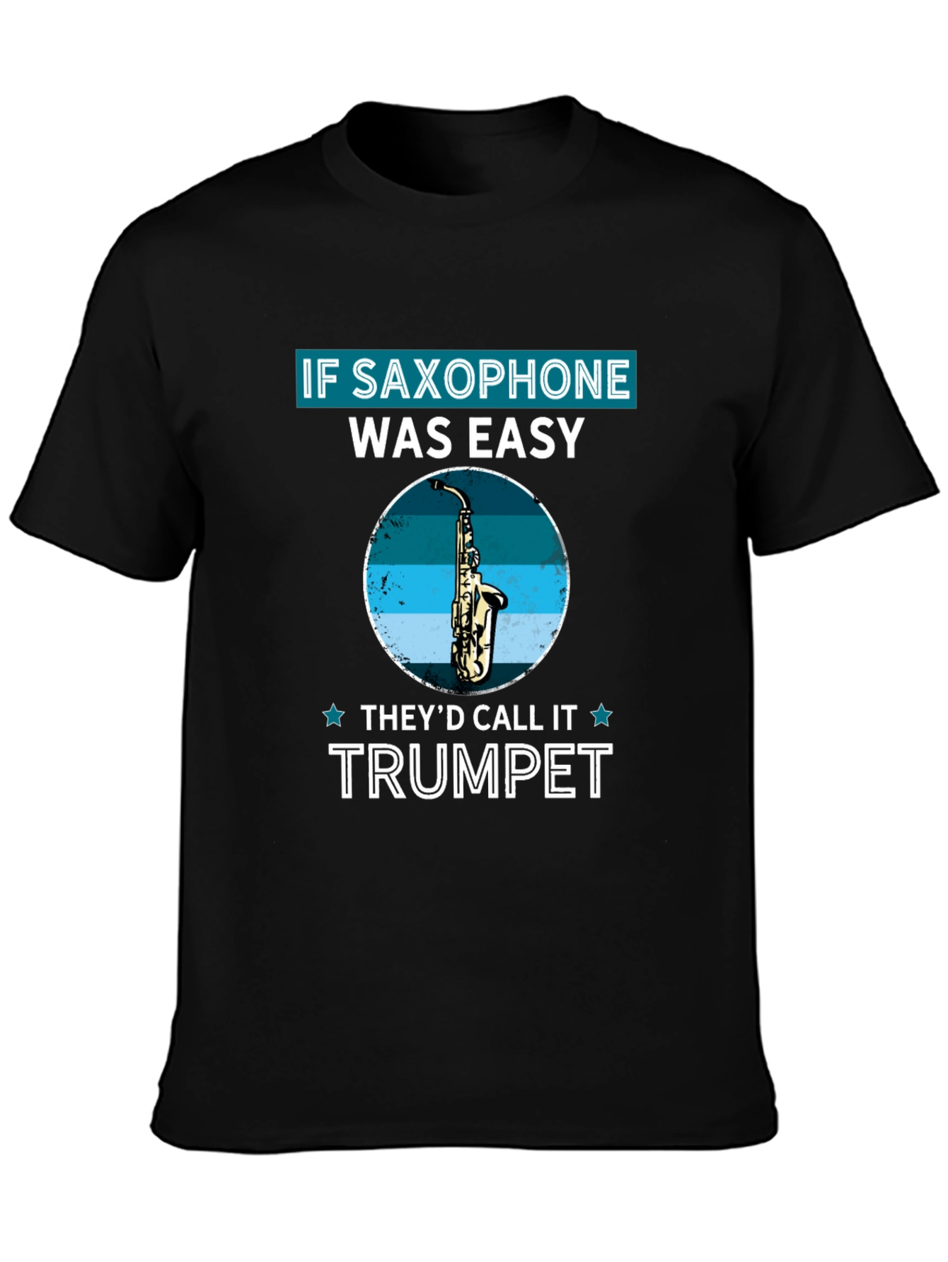 Saxophone vs Trumpet Graphic T-Shirt