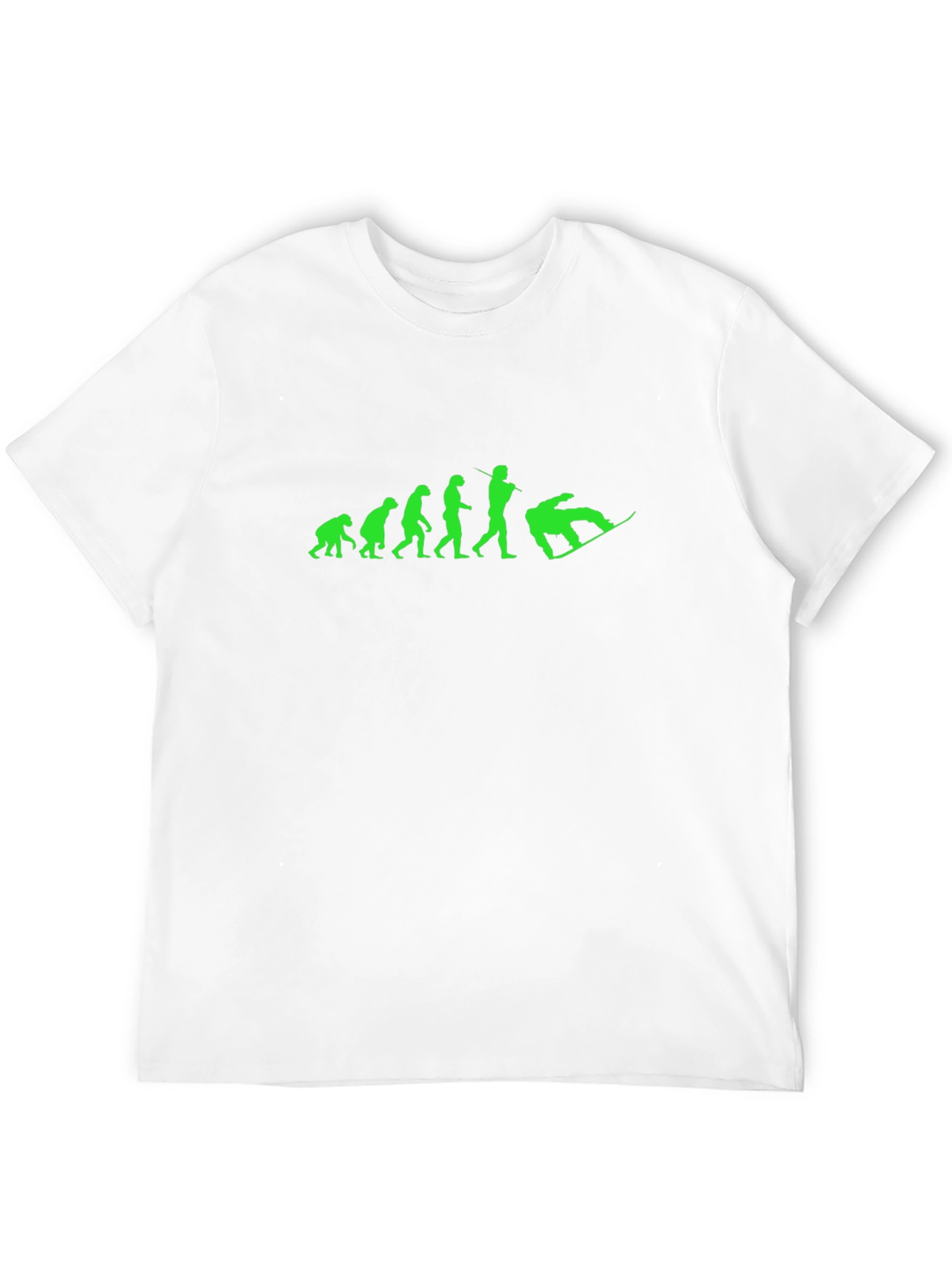 Snowboard Evolution Graphic Tee - Black Cotton T-Shirt