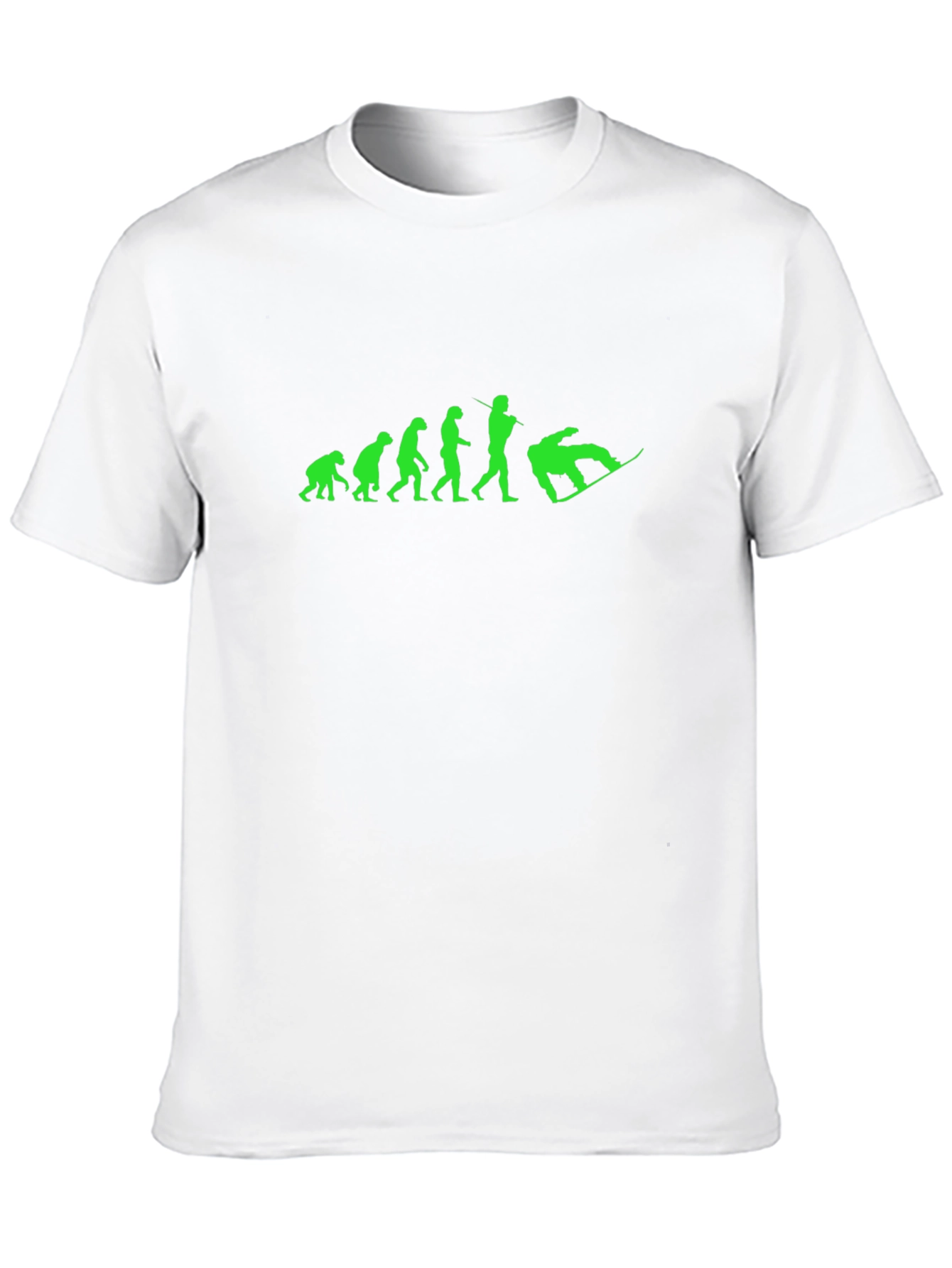 Snowboard Evolution Graphic Tee - Black Cotton T-Shirt