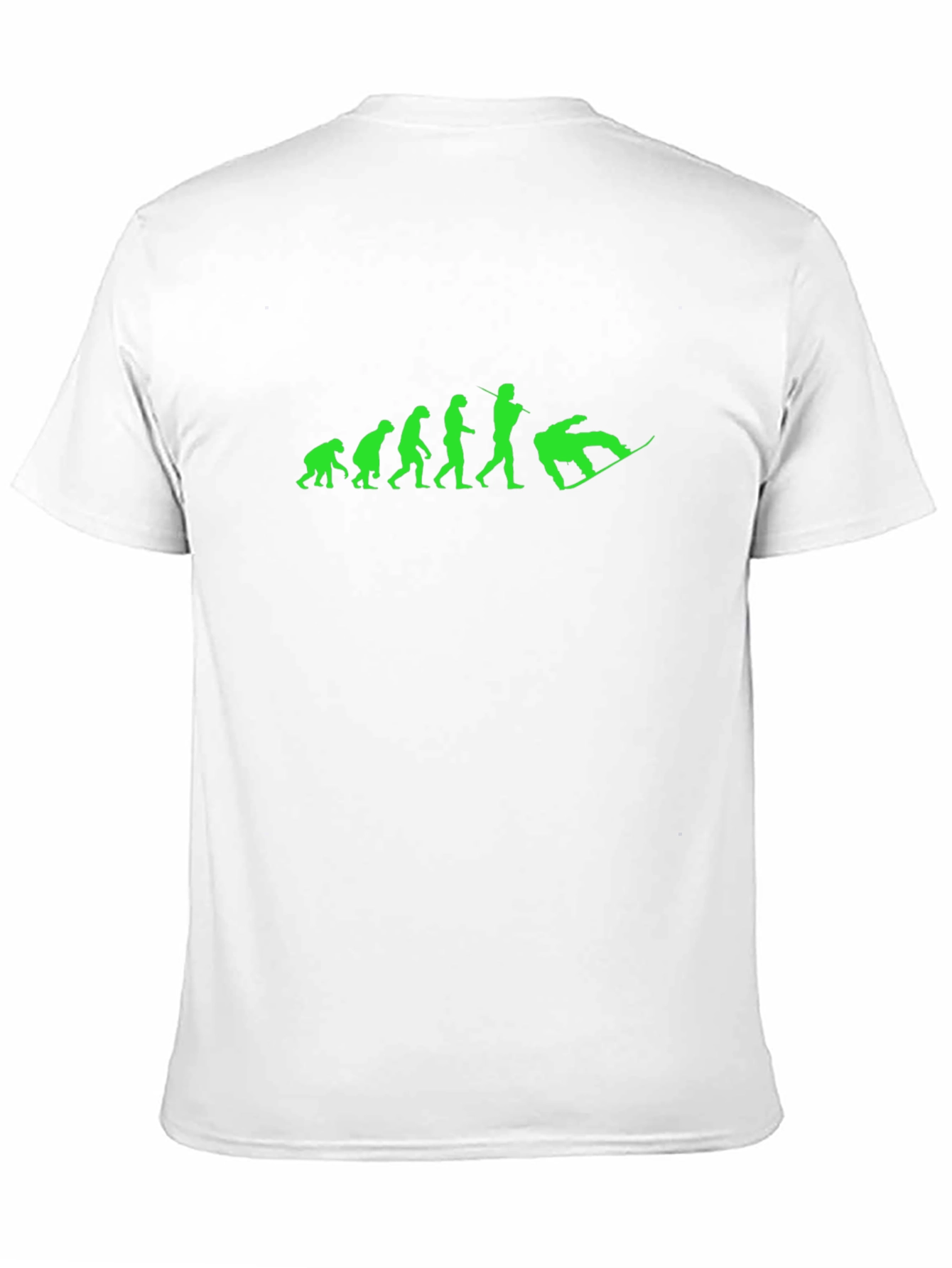 Snowboard Evolution Graphic Tee - Black Cotton T-Shirt