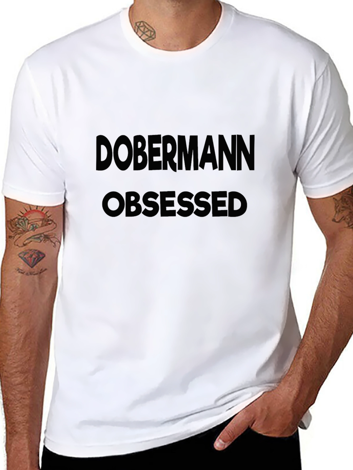 Doberman Obsessed T-Shirt - Black Graphic Tee