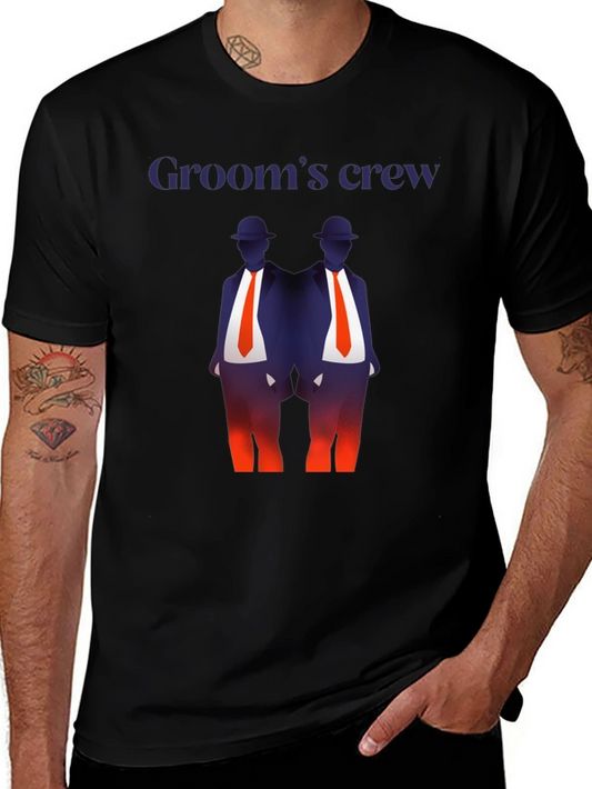 Grooms Crew Graphic T-Shirt