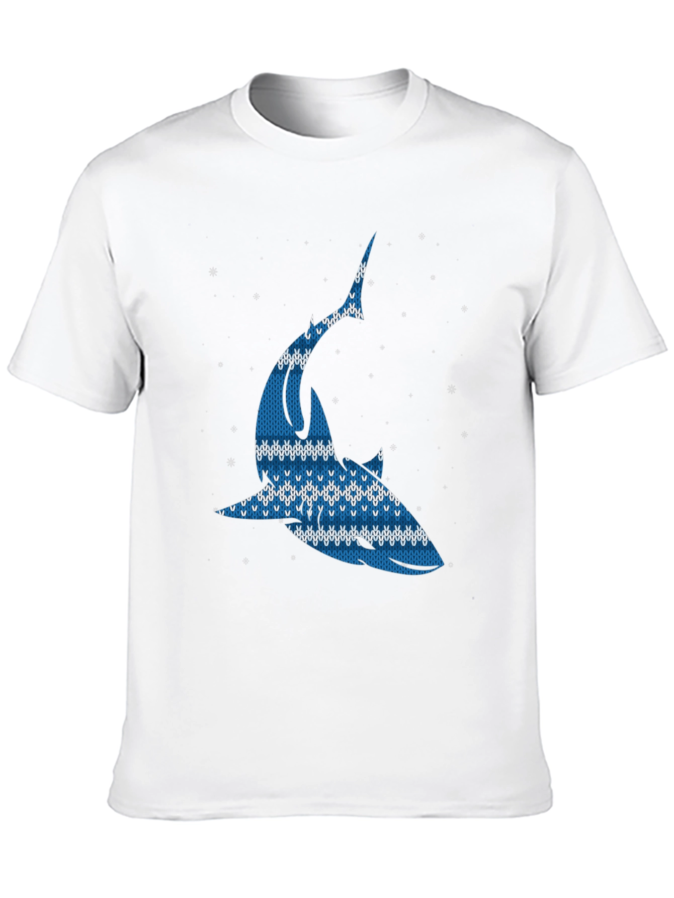 Ugly Christmas Sweater Shark Graphic Tee