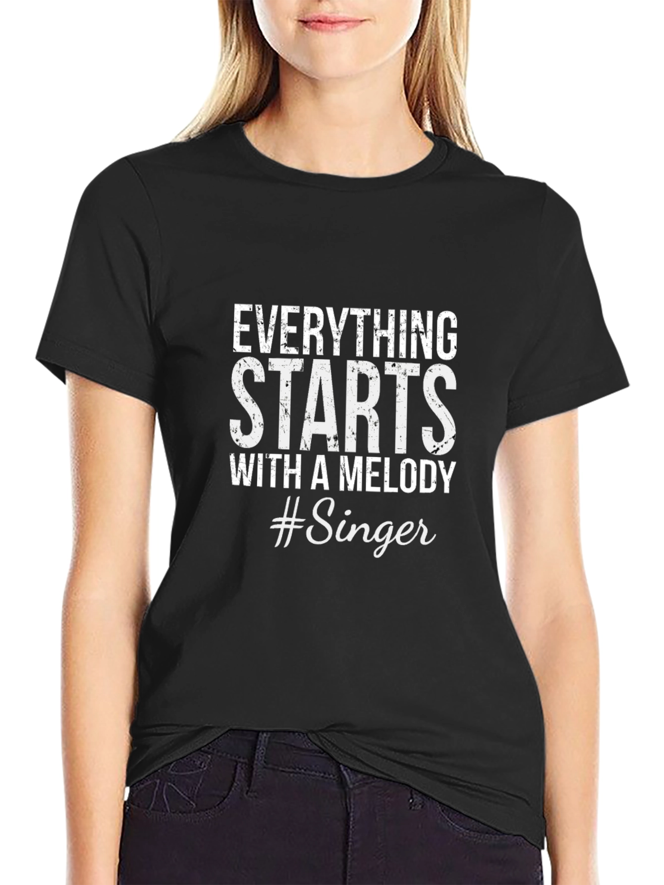 Everything Starts With A Melody #Singer Tee
