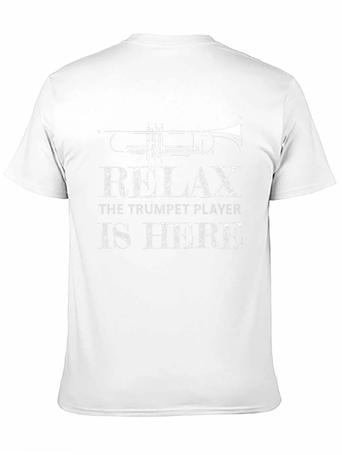 Relax Trumpet Player T-Shirt - Black