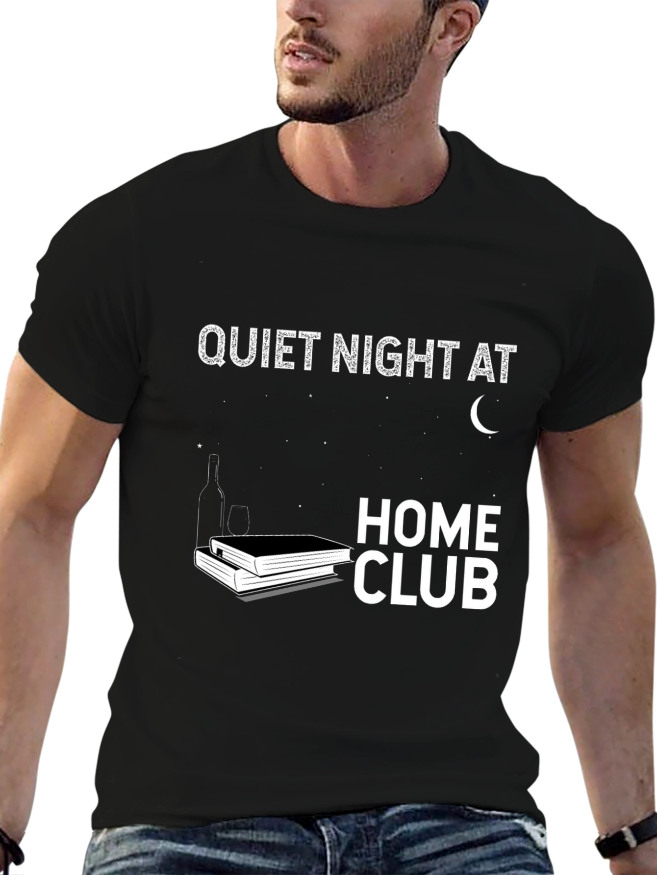 Quiet Night at Home Club Graphic T-Shirt