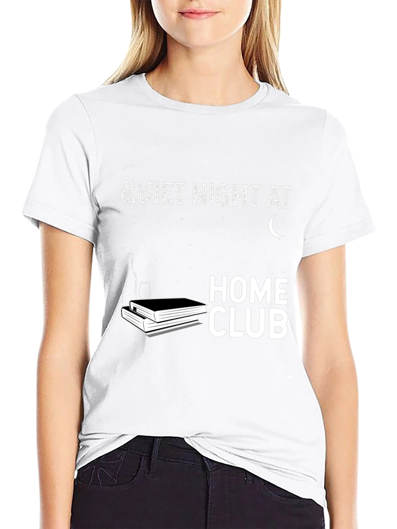 Quiet Night at Home Club Graphic T-Shirt