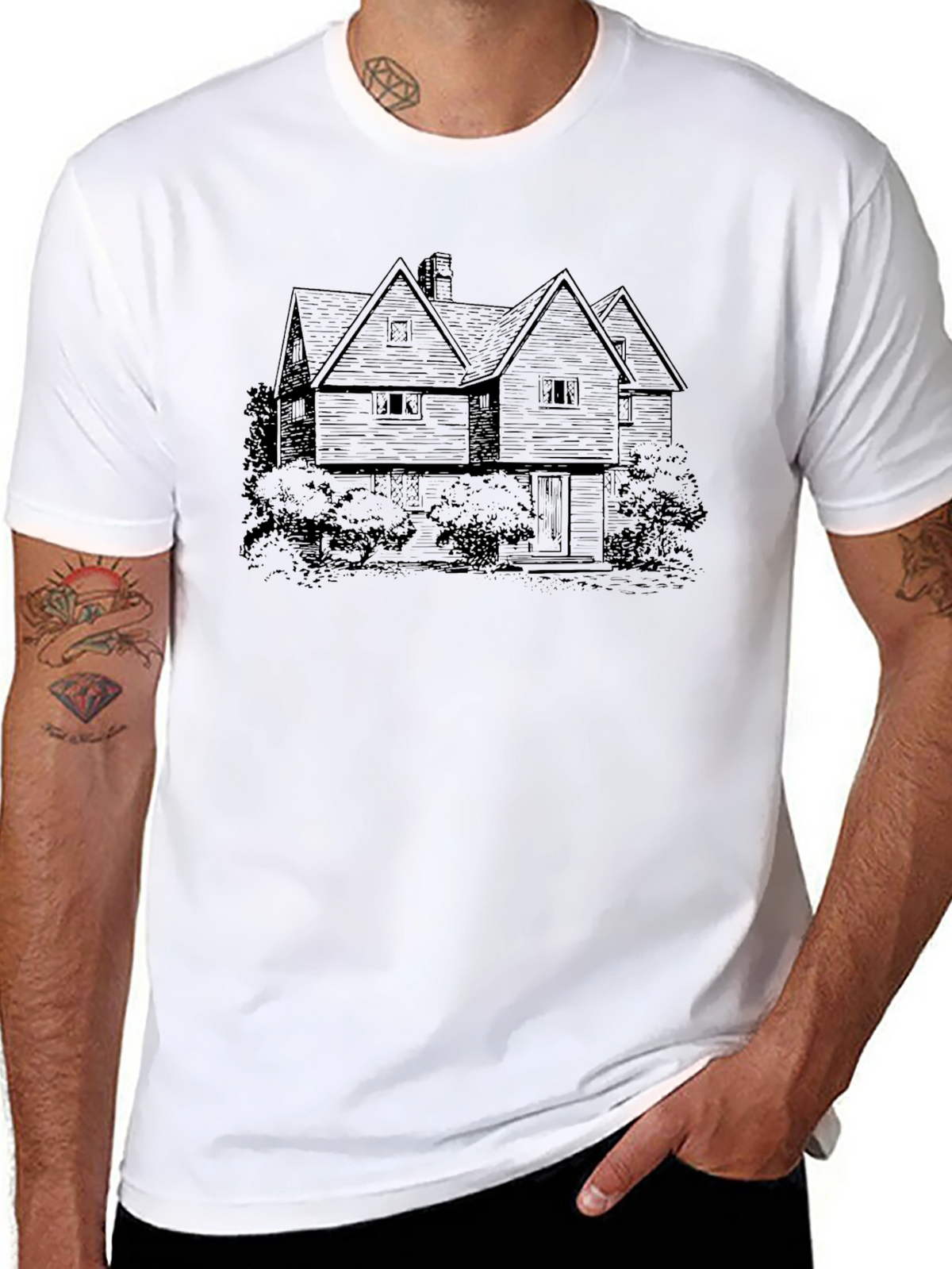 Haunted House Graphic Tee