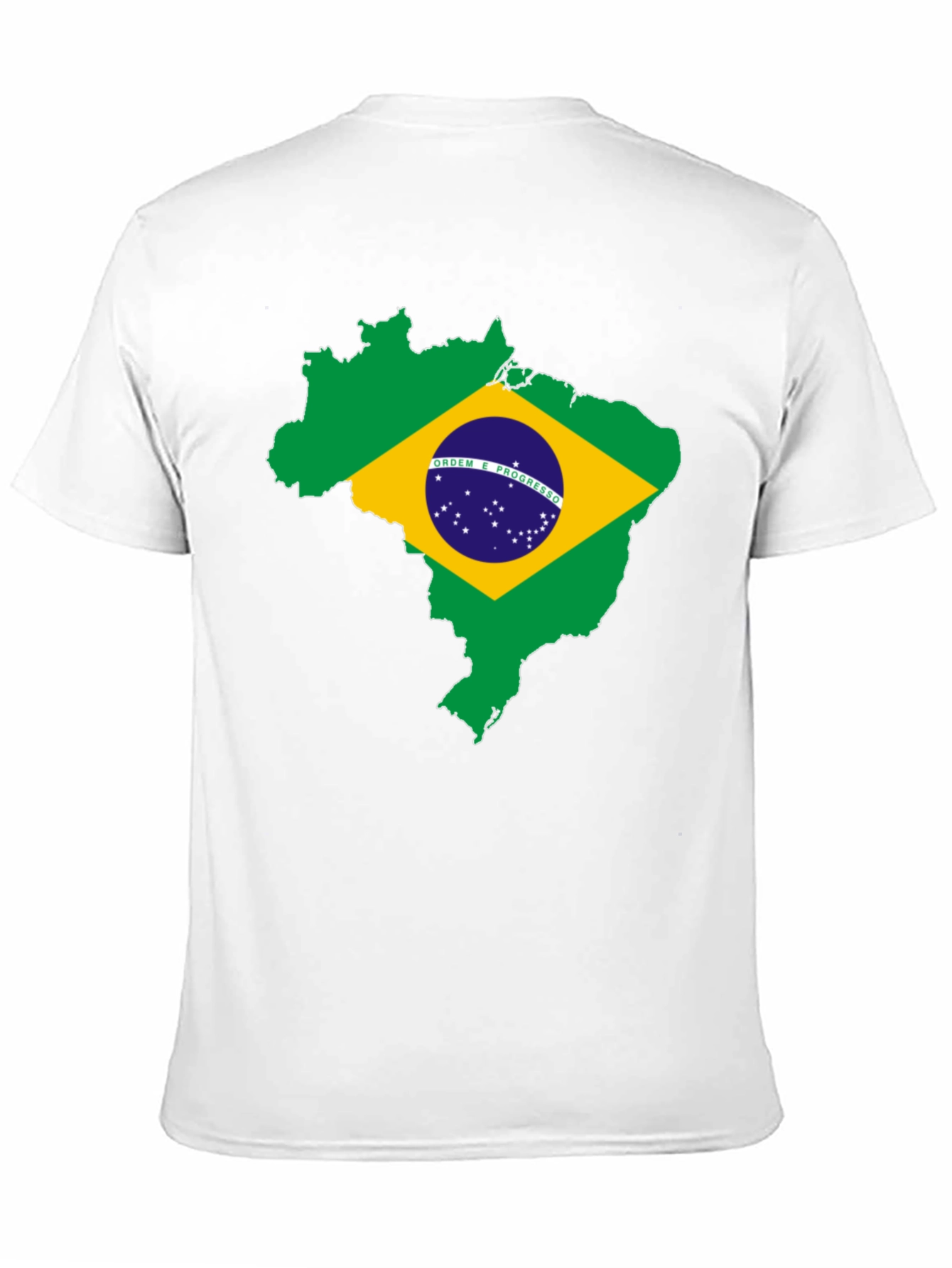 Brazil Flag Map T-Shirt