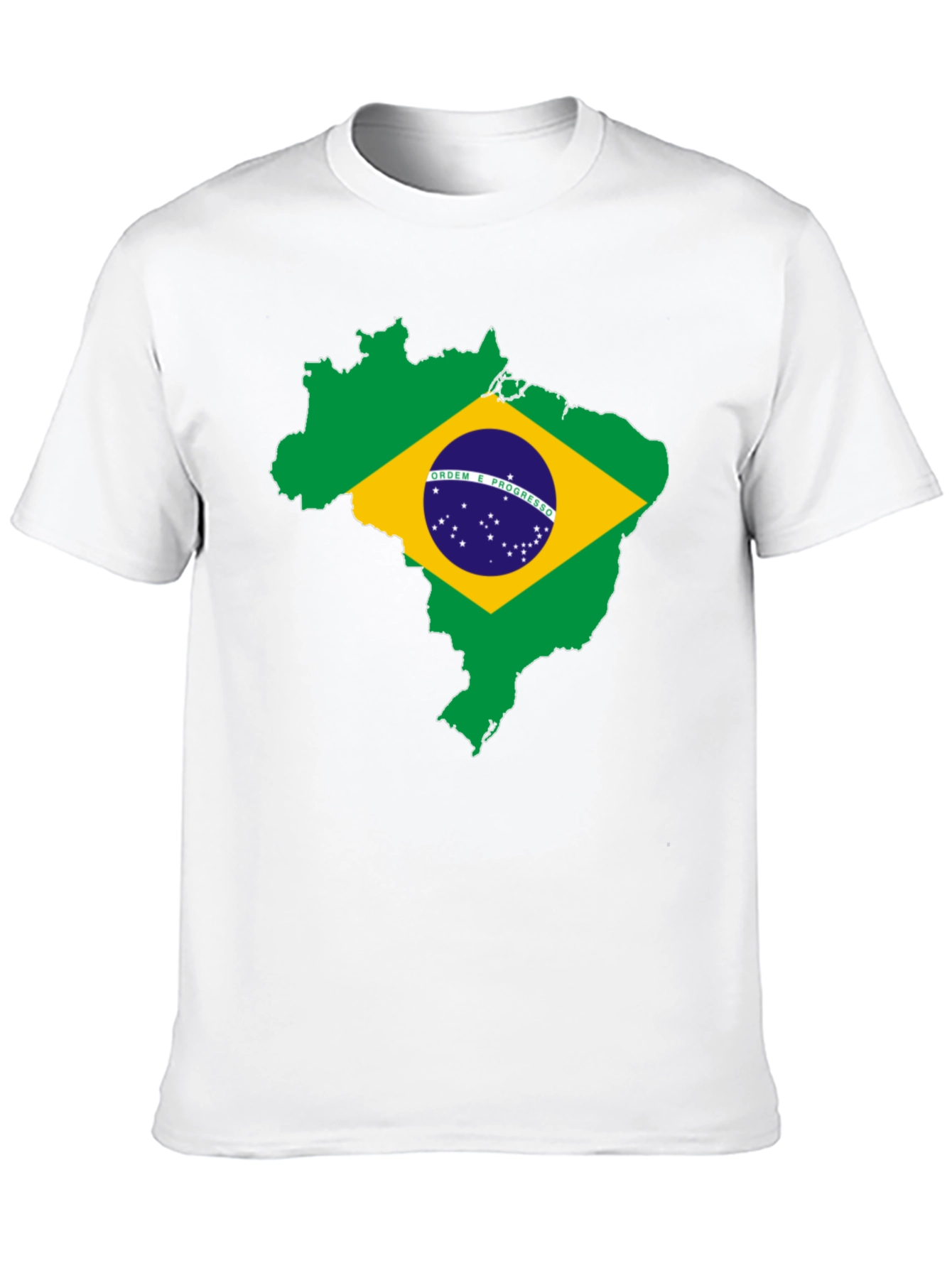 Brazil Flag Map T-Shirt