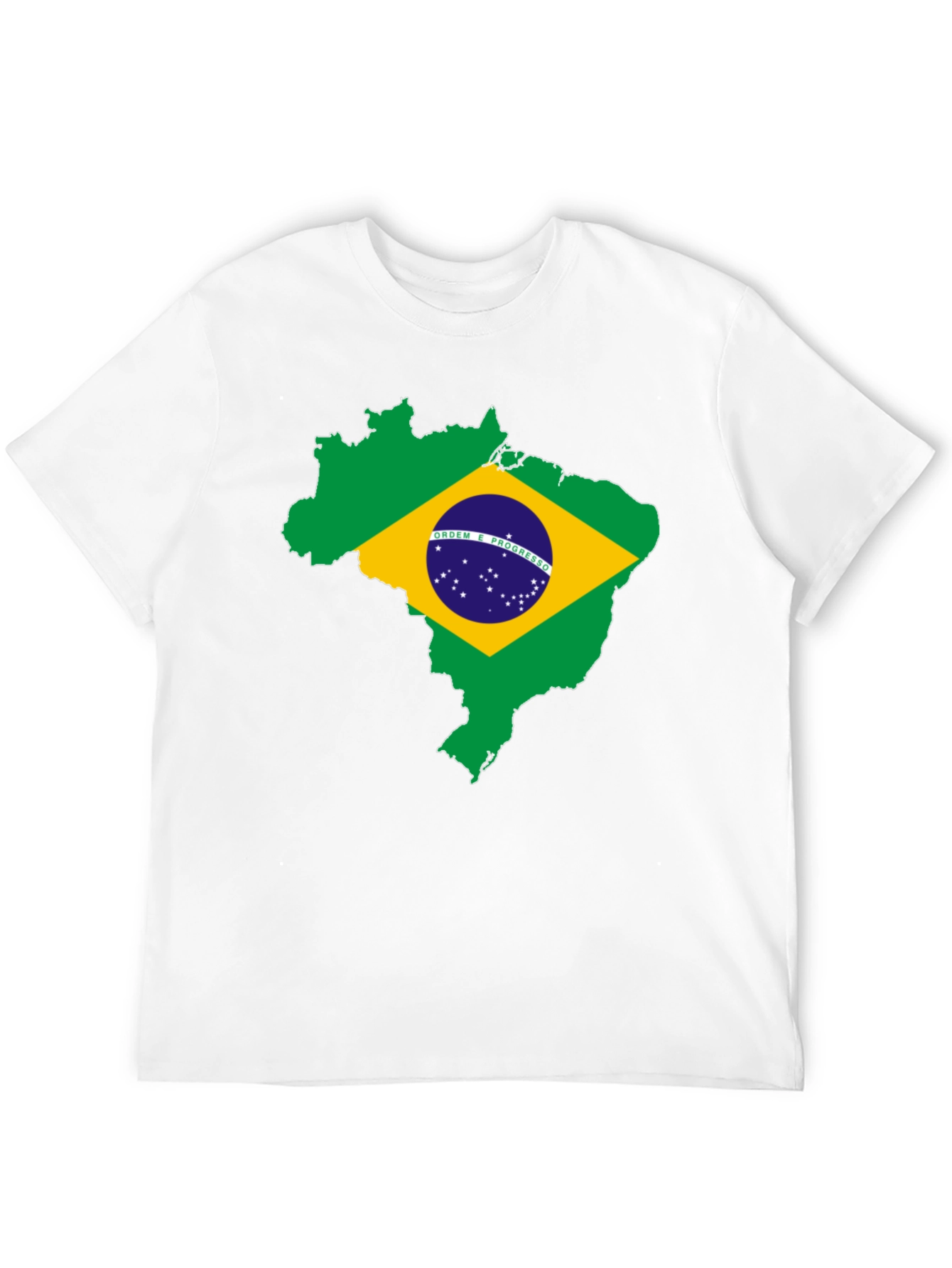 Brazil Flag Map T-Shirt