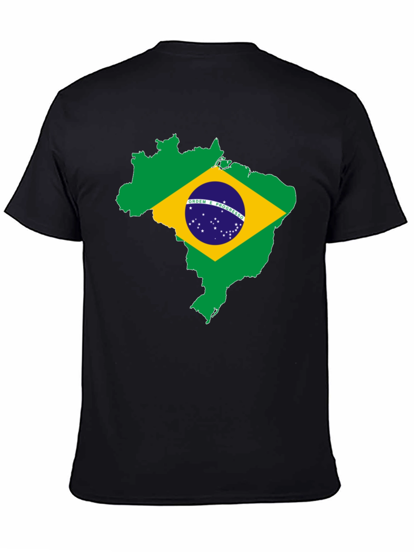 Brazil Flag Map T-Shirt